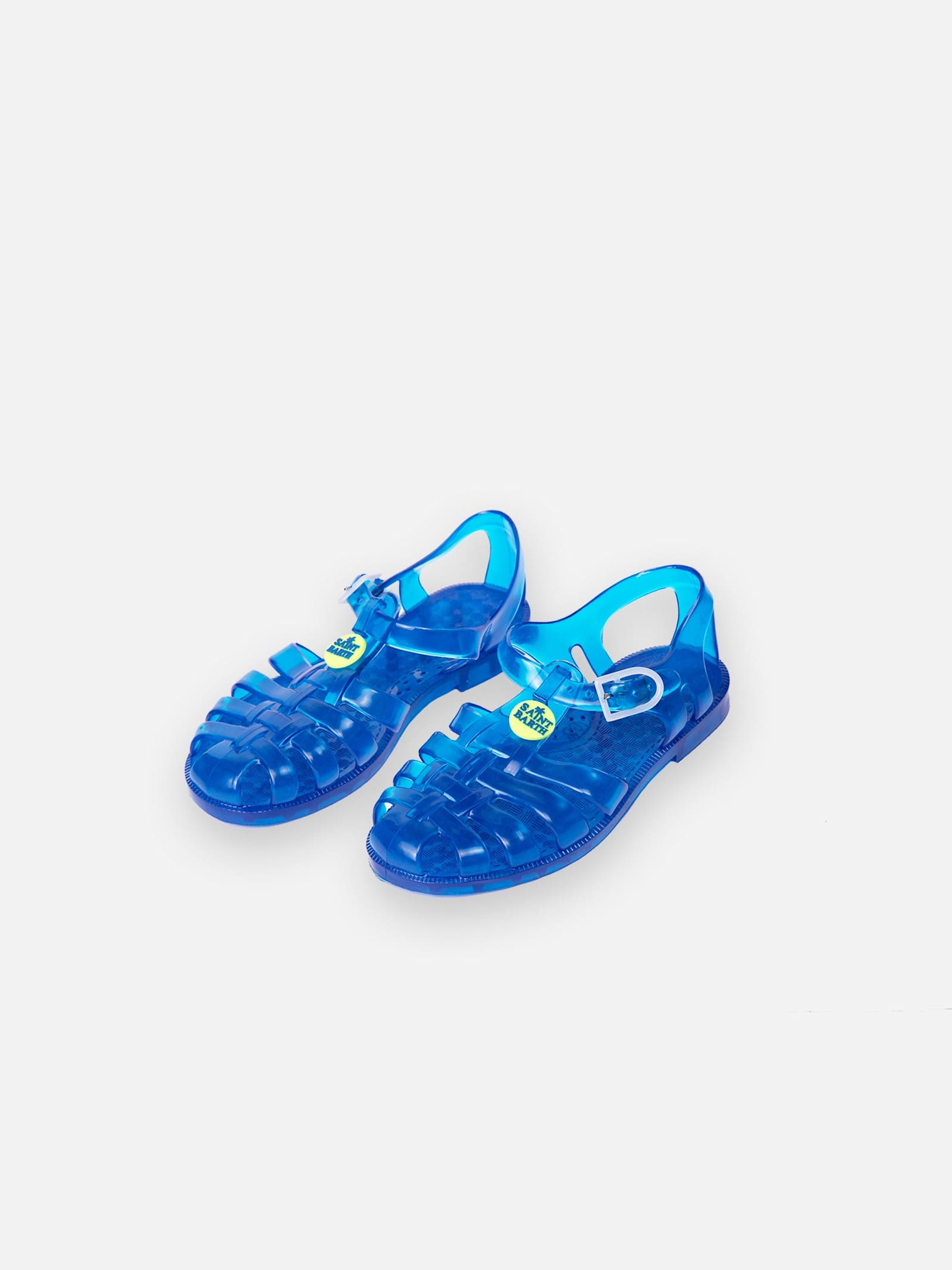 Mc2 Saint Barth Girls Bluette Jelly Sandals In Sky
