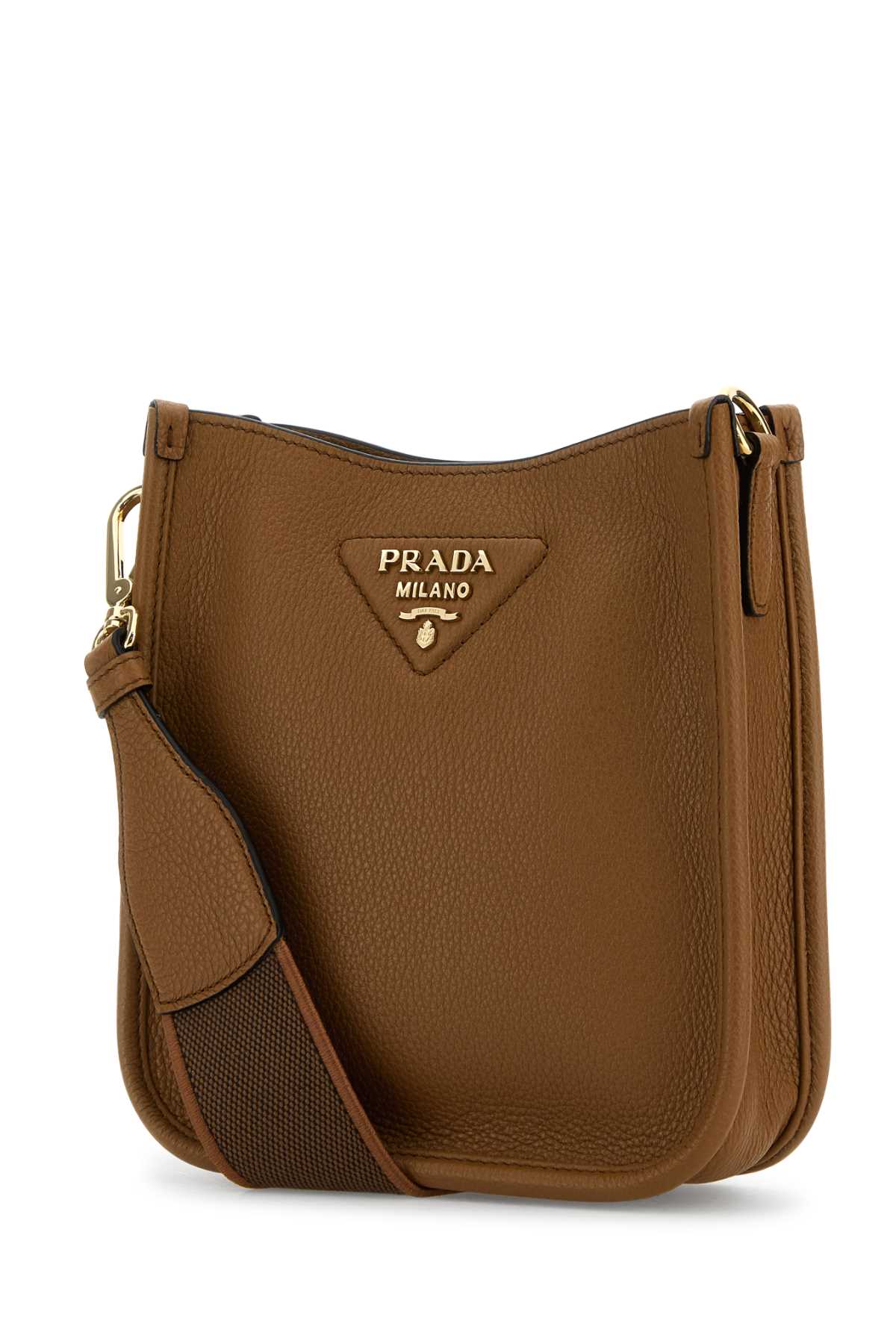 Prada Caramel Leather Crossbody Bag In Caramel01n