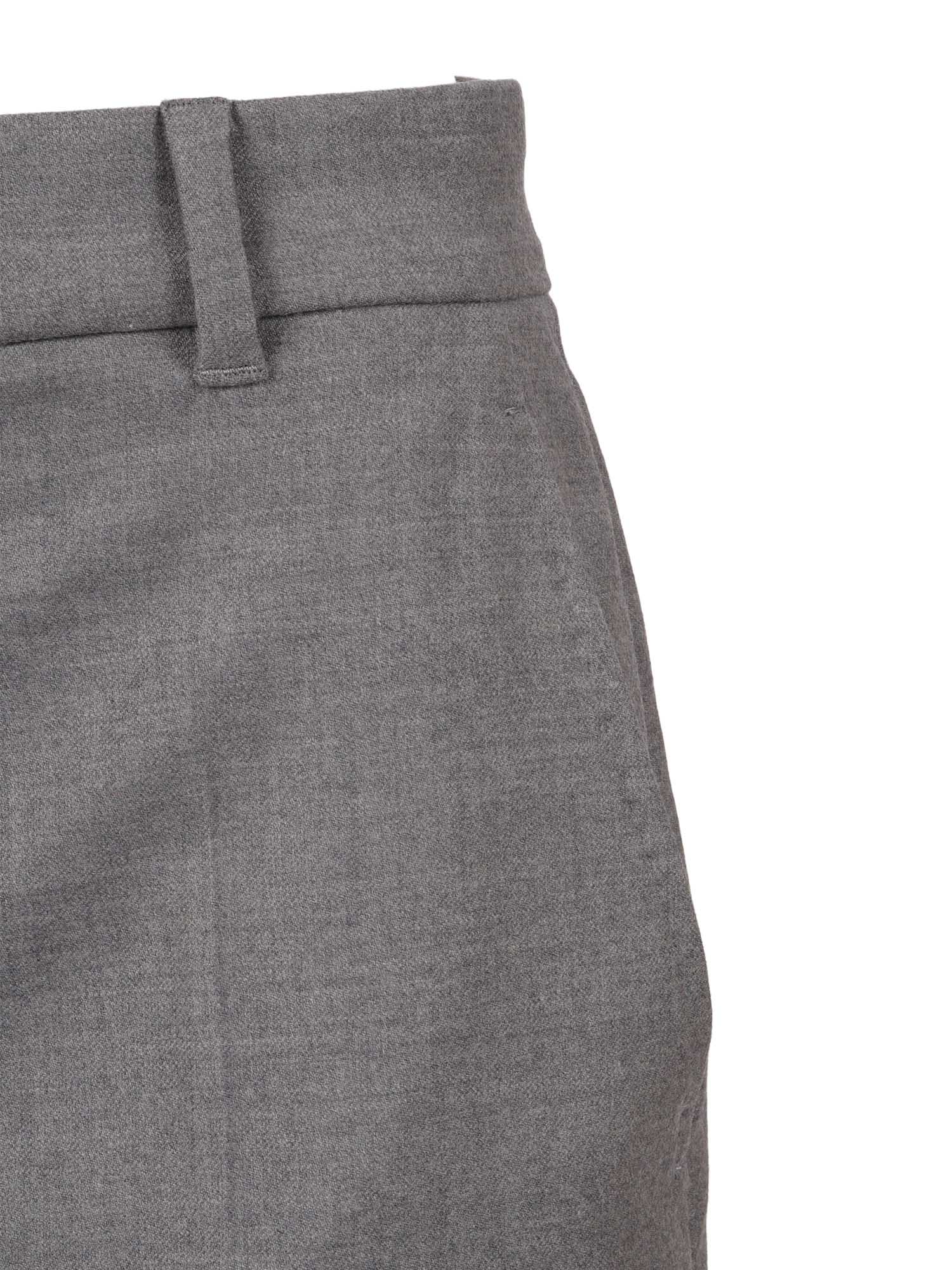 Max Mara Studio Regular Fit Tailored Trousers In Gray