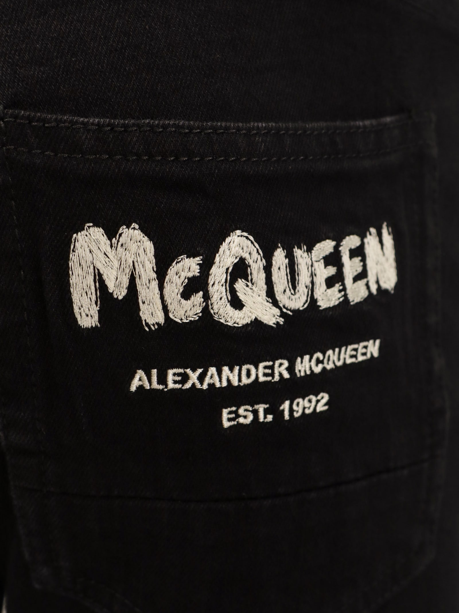 Shop Alexander Mcqueen Trouser In Black