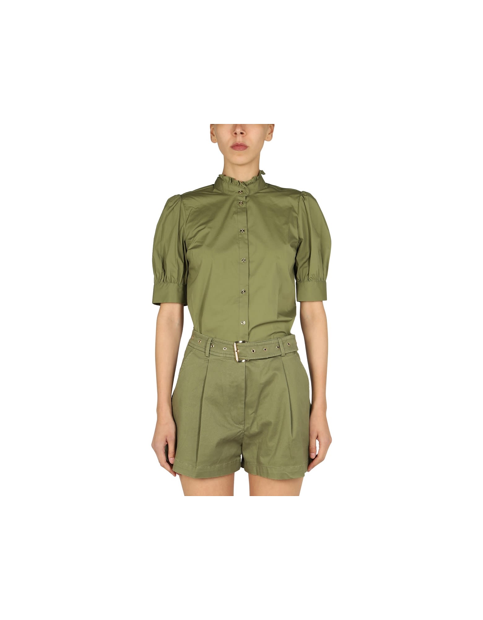 Michael Kors Casual Olive Green Shirt
