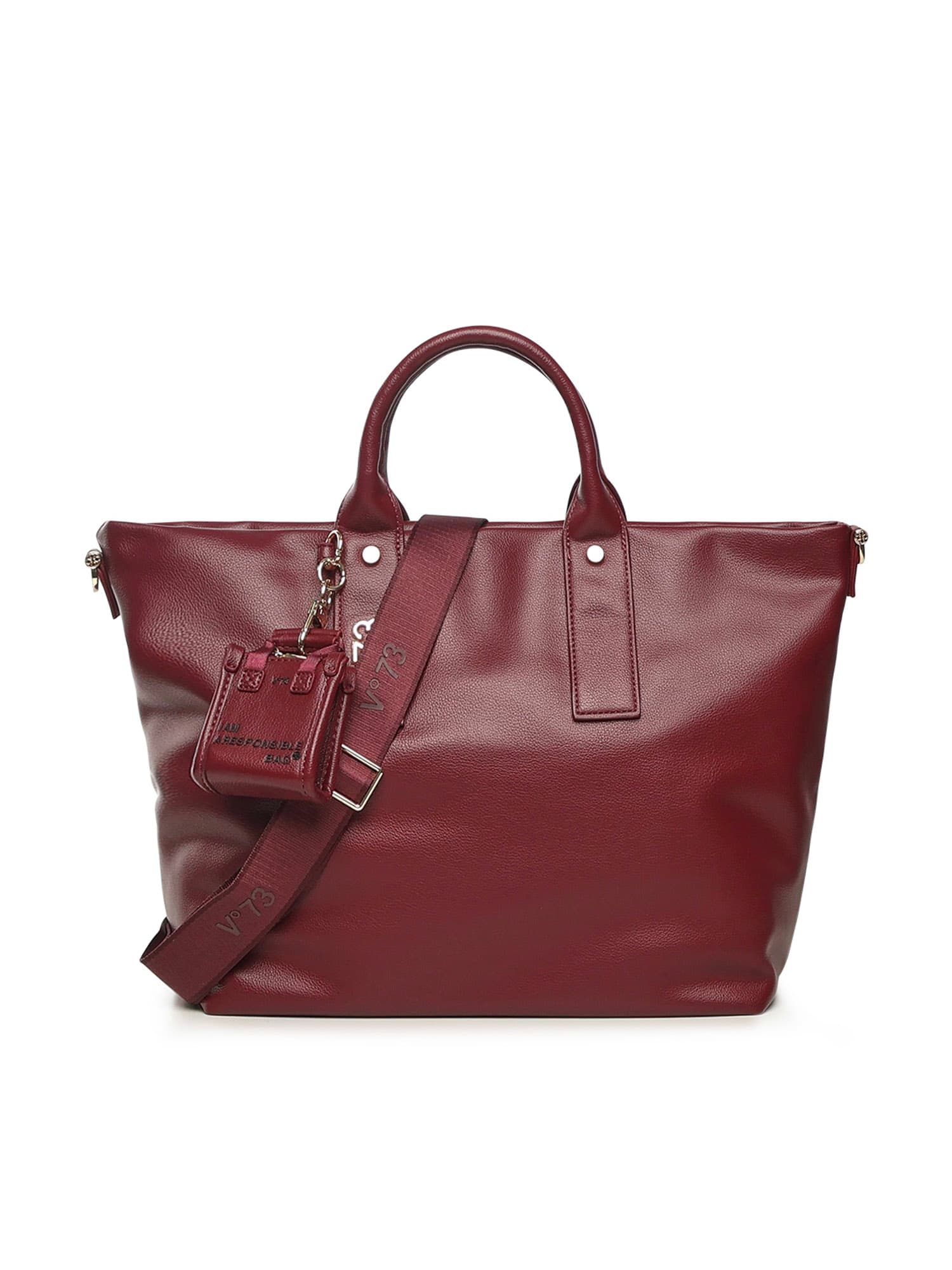 V73 Matilda Shopping Bag In Burgundy