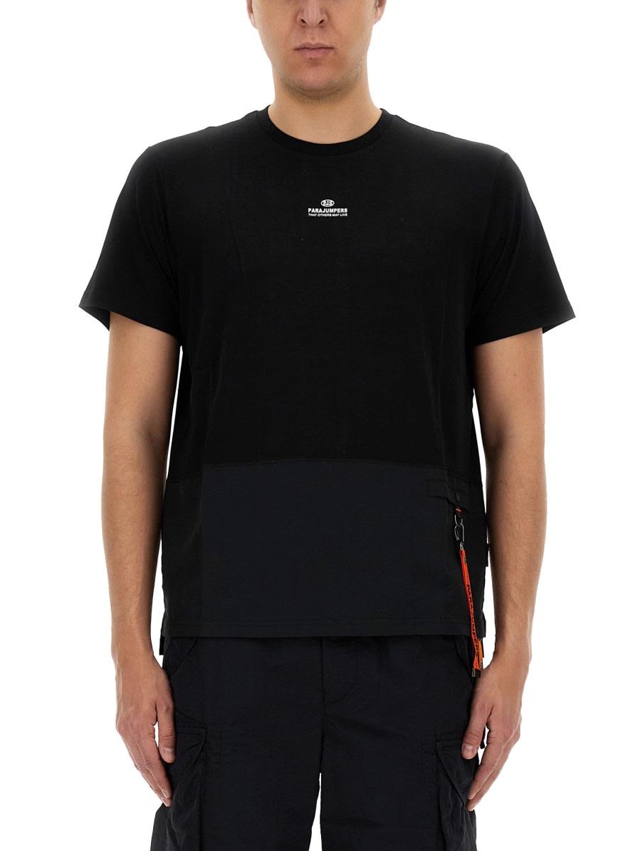 Shop Parajumpers T-shirt Clint In Black