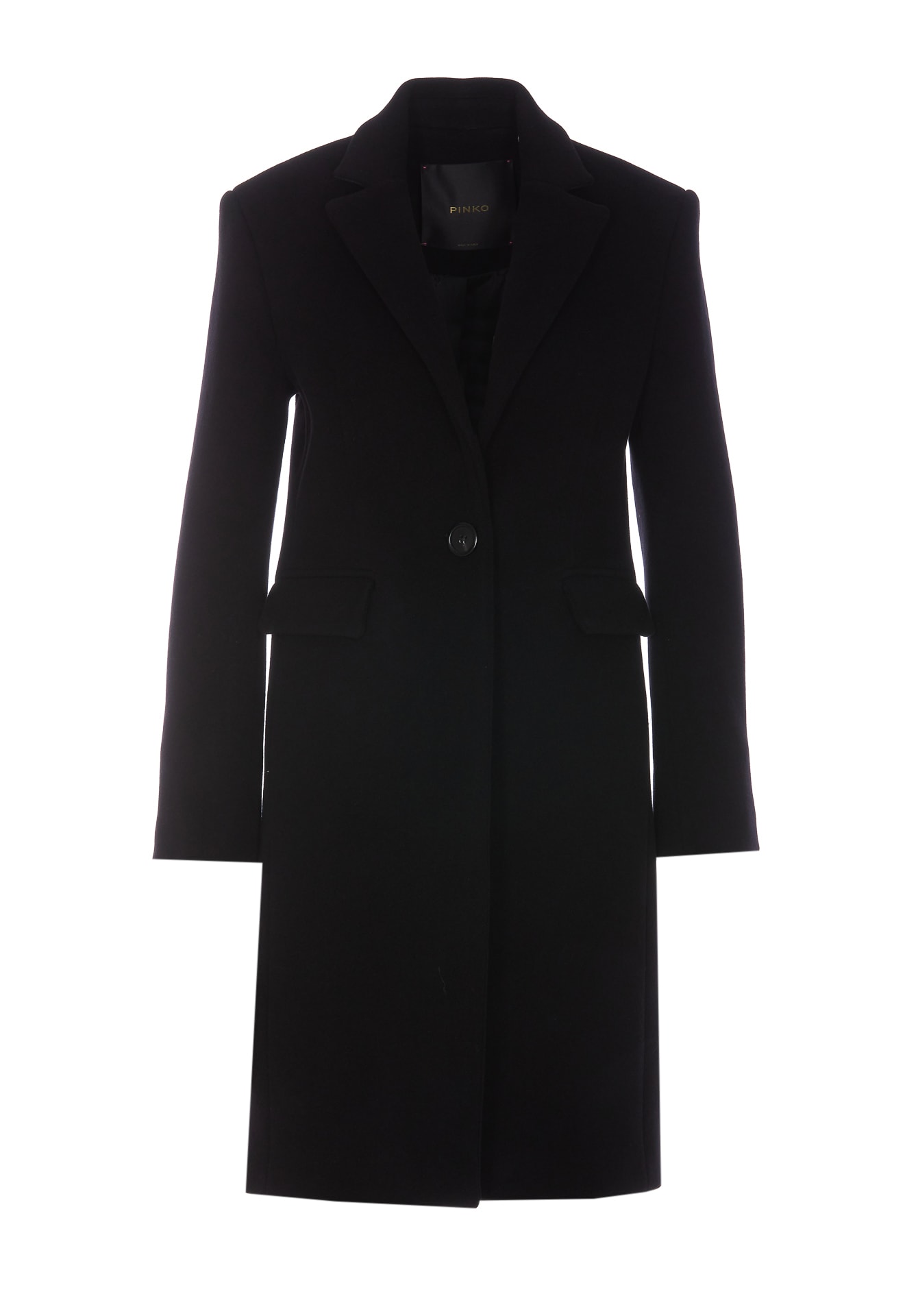 Shop Pinko Cambogia Coat In Black