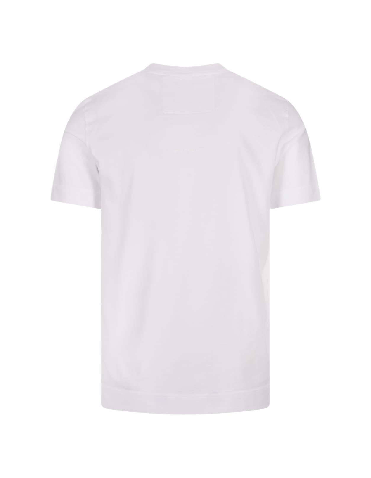 Shop Givenchy White Cotton Slim T-shirt With 4g Embroidery