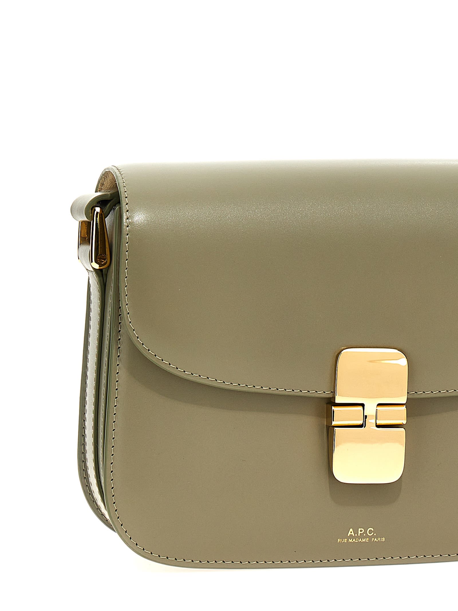 Shop Apc Grace Small Crossbody Bag In Green