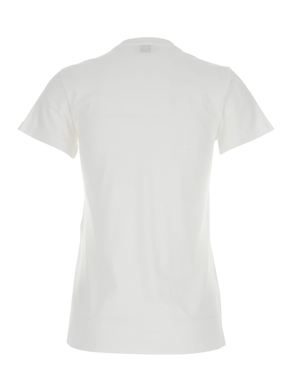 Saint Laurent White T-shirt With Graphic Print On The Front In Cotton Woman In White