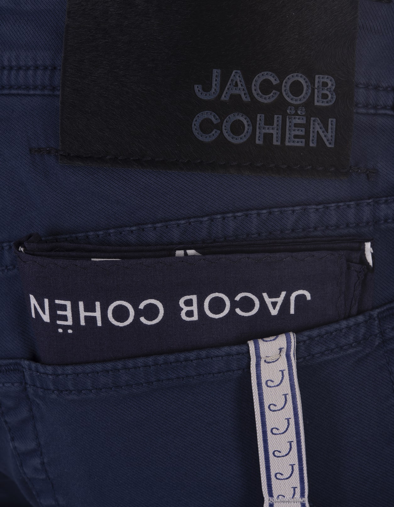 Shop Jacob Cohen Night Blue Nick Slim Trousers
