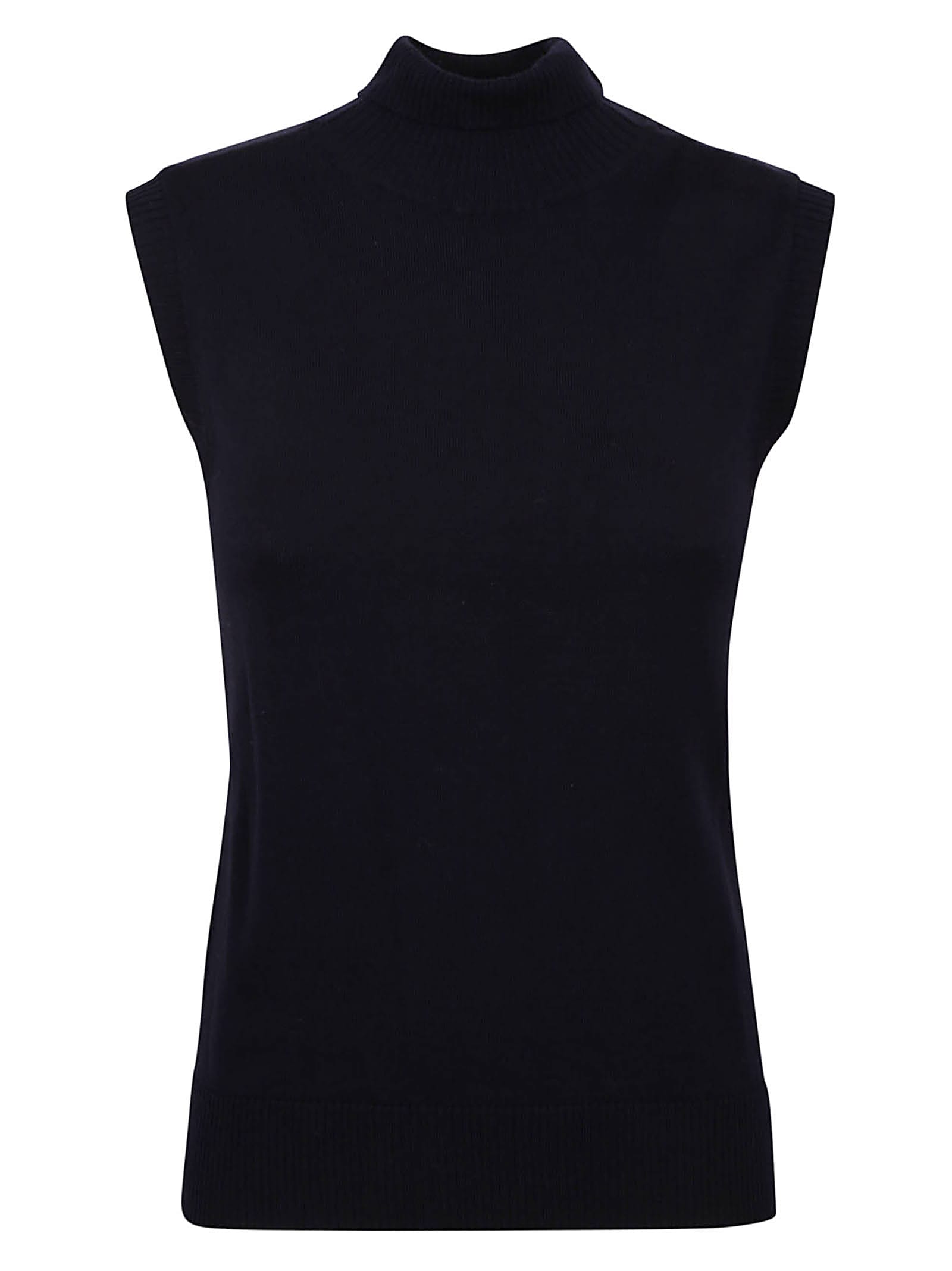 High Neck Sleeveless Jumper