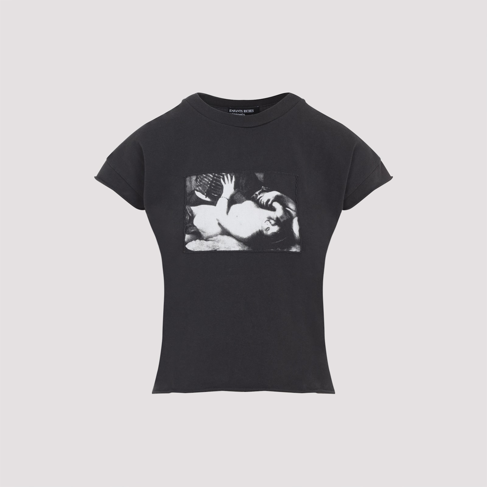 Enfants Riches Deprimes Graphic Print Cotton T-shirt With Artistic Detailing In Black