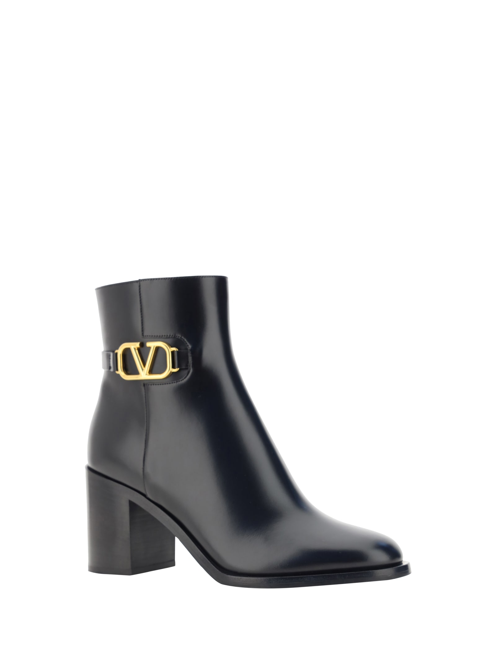 Shop Valentino Ankle Boots In Nero