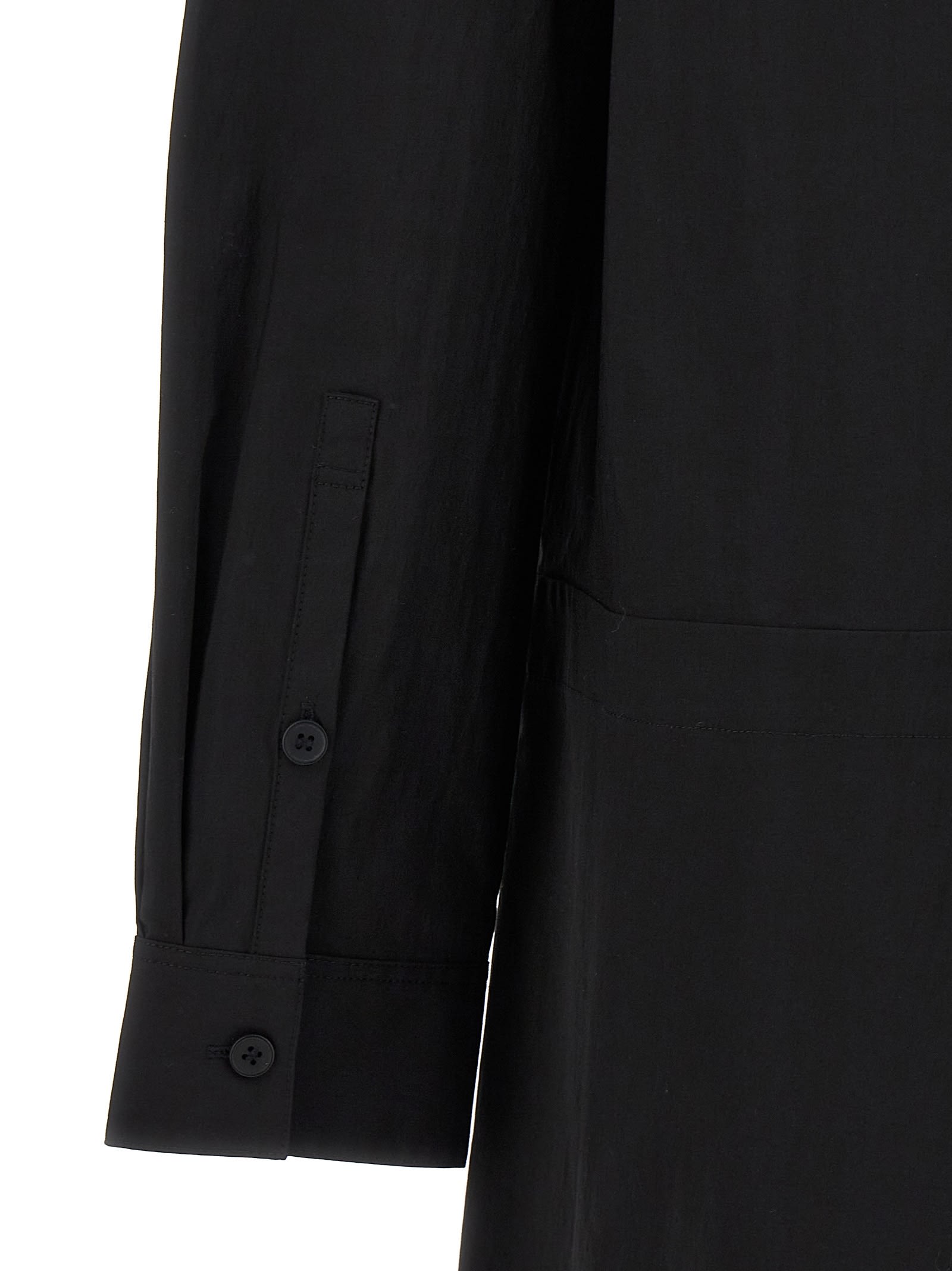 Shop Y-3 Midi Shirt Dress In Black