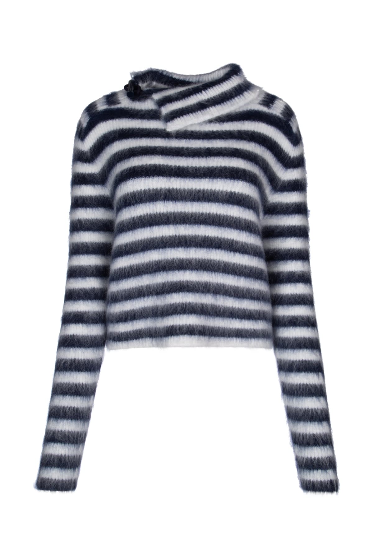 Shop Jacquemus Le Pull Marina In Multinavy