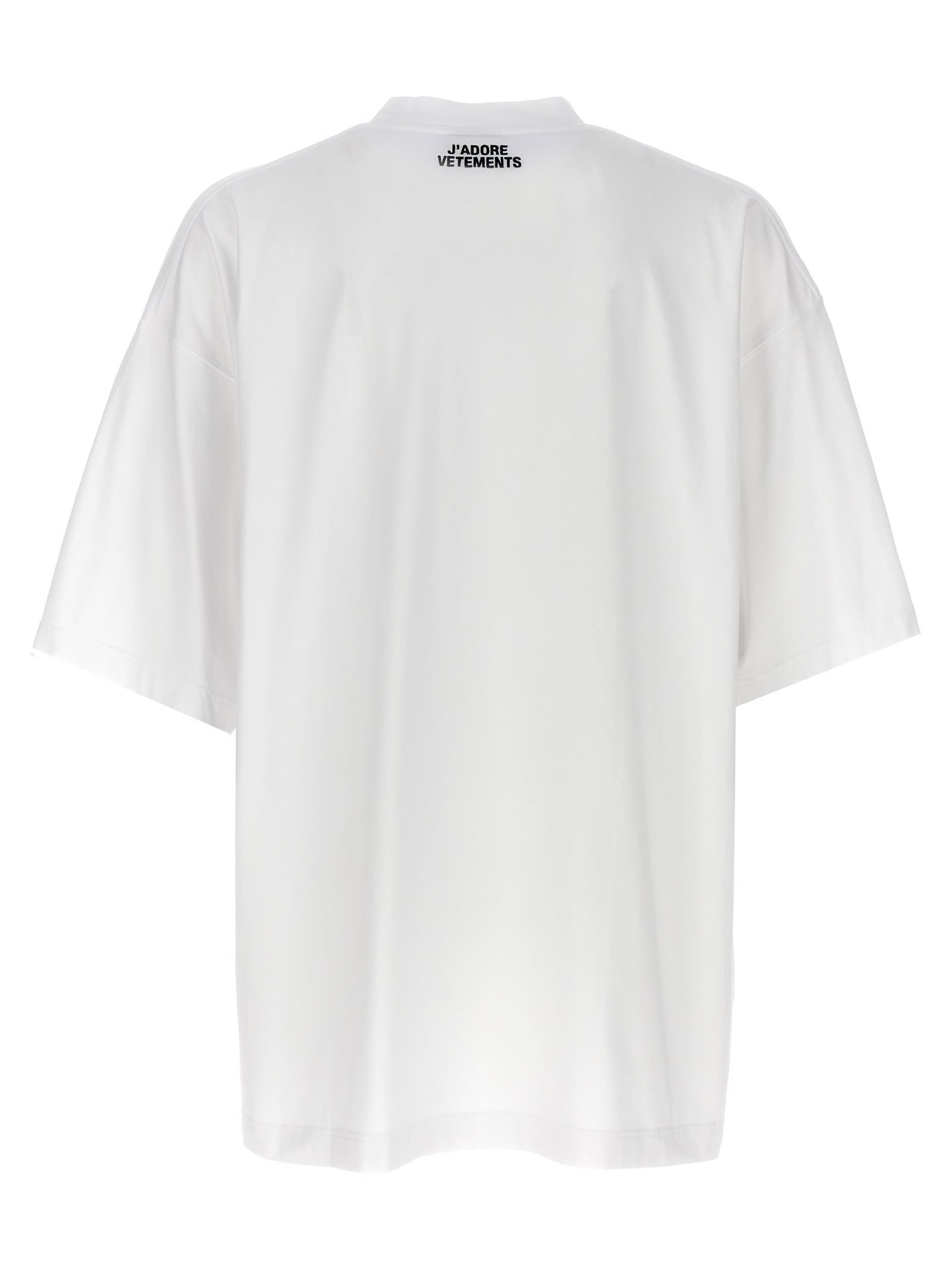 Shop Vetements Hentai T-shirt In White/black