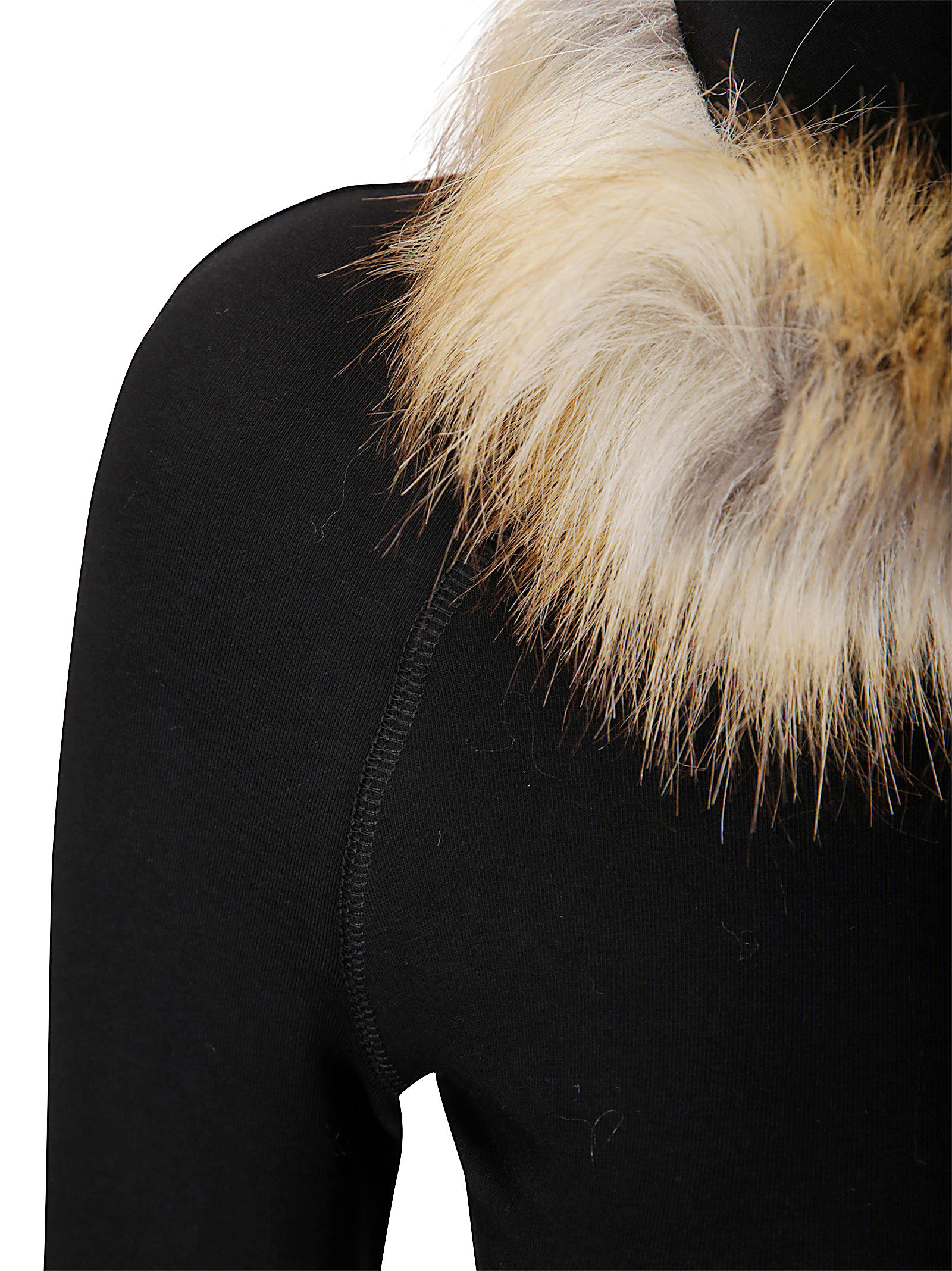 Ottolinger Furry Fitted Polo Longsleeve In Black