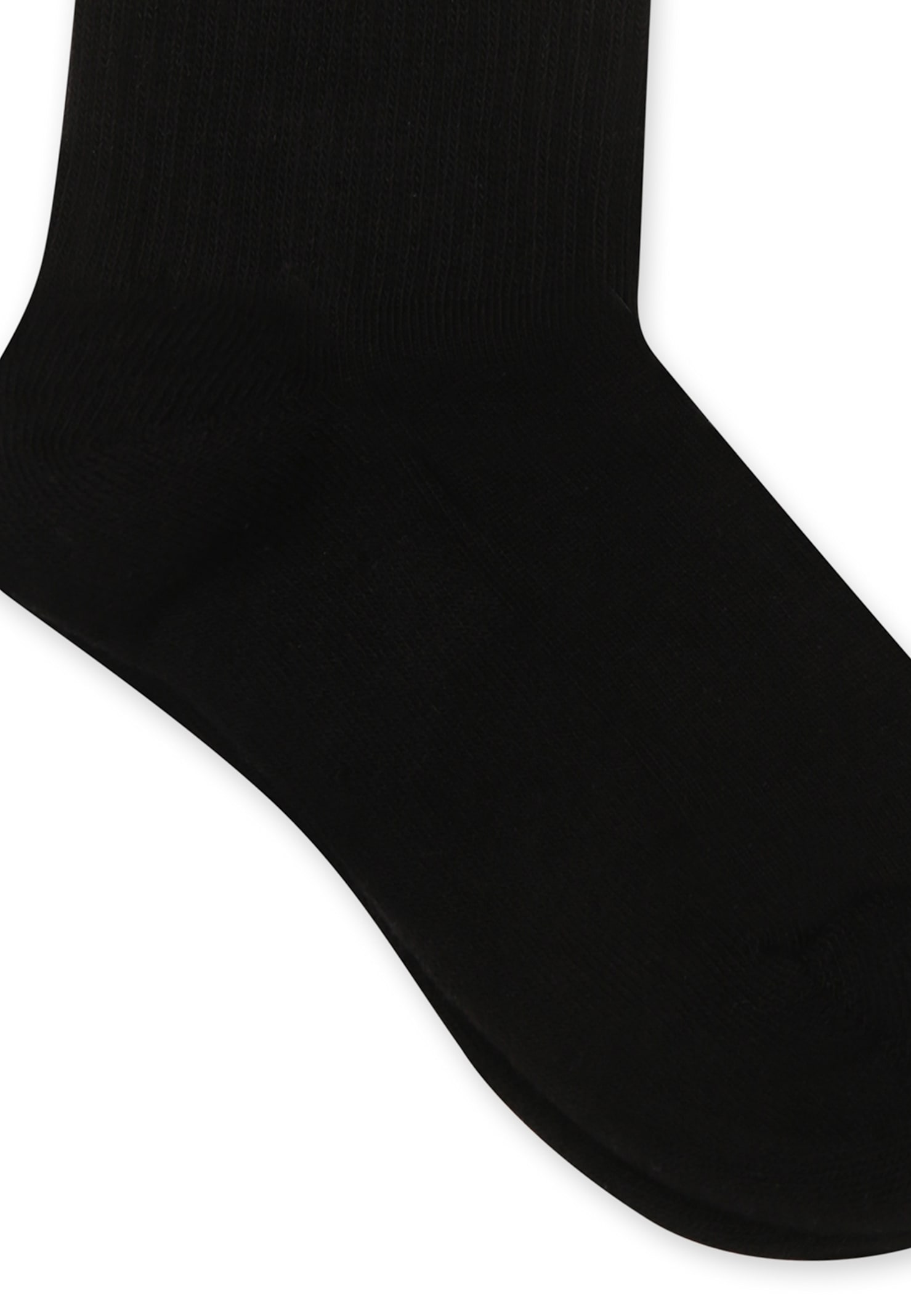 Msgm Black Socks For Kids With Logo In Black