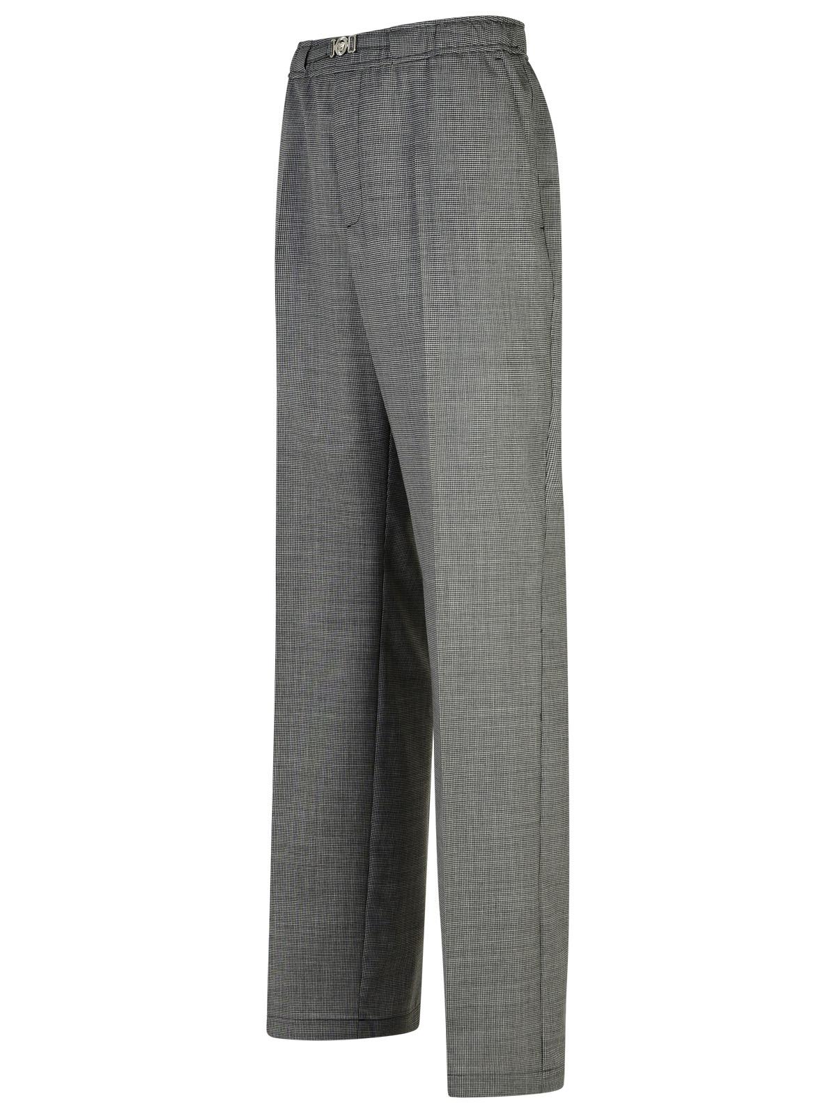 Shop Versace Grey Virgin Wool Trousers