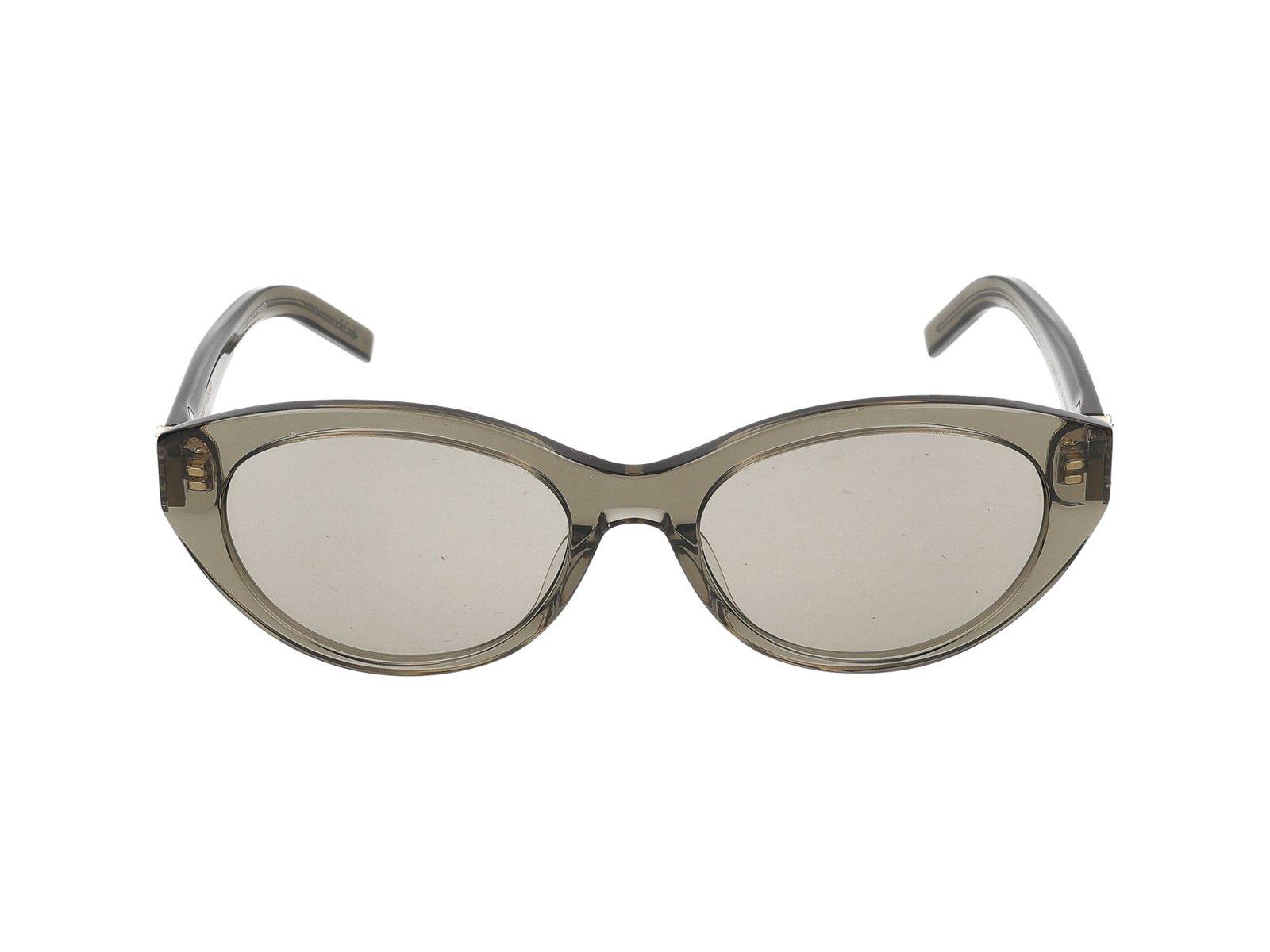 Saint Laurent Cat-eye Frame Sunglasses In Brown
