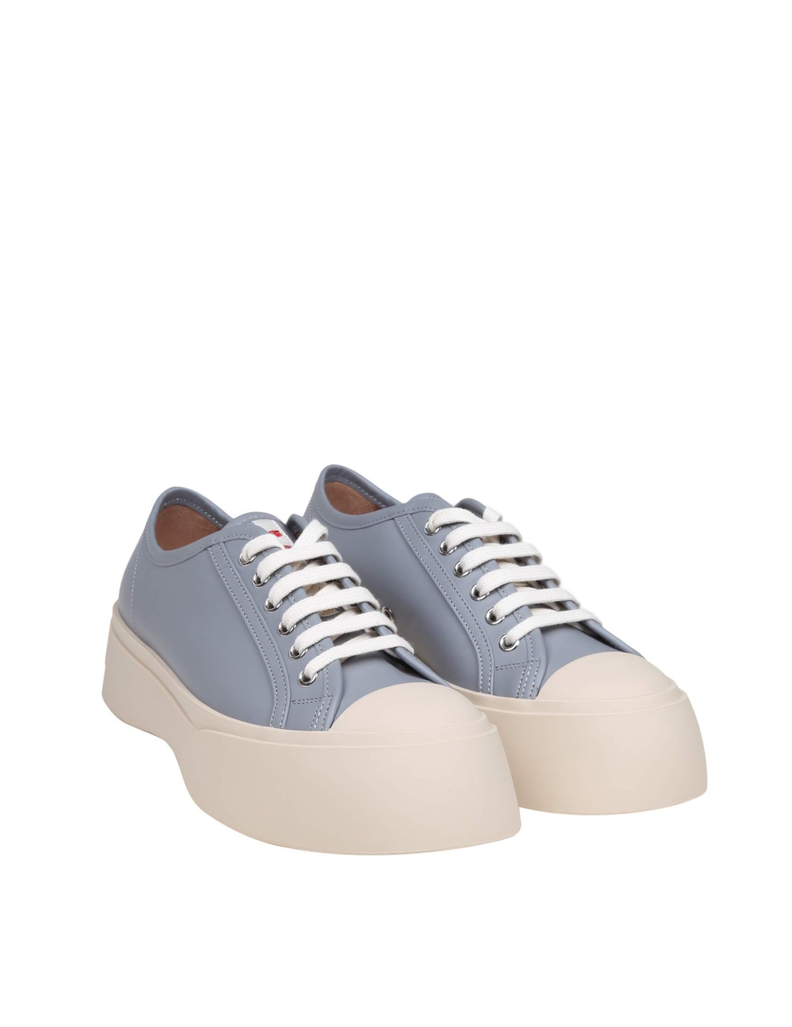 Shop Marni Pablo Sneakers In Gray Nappa In Grey