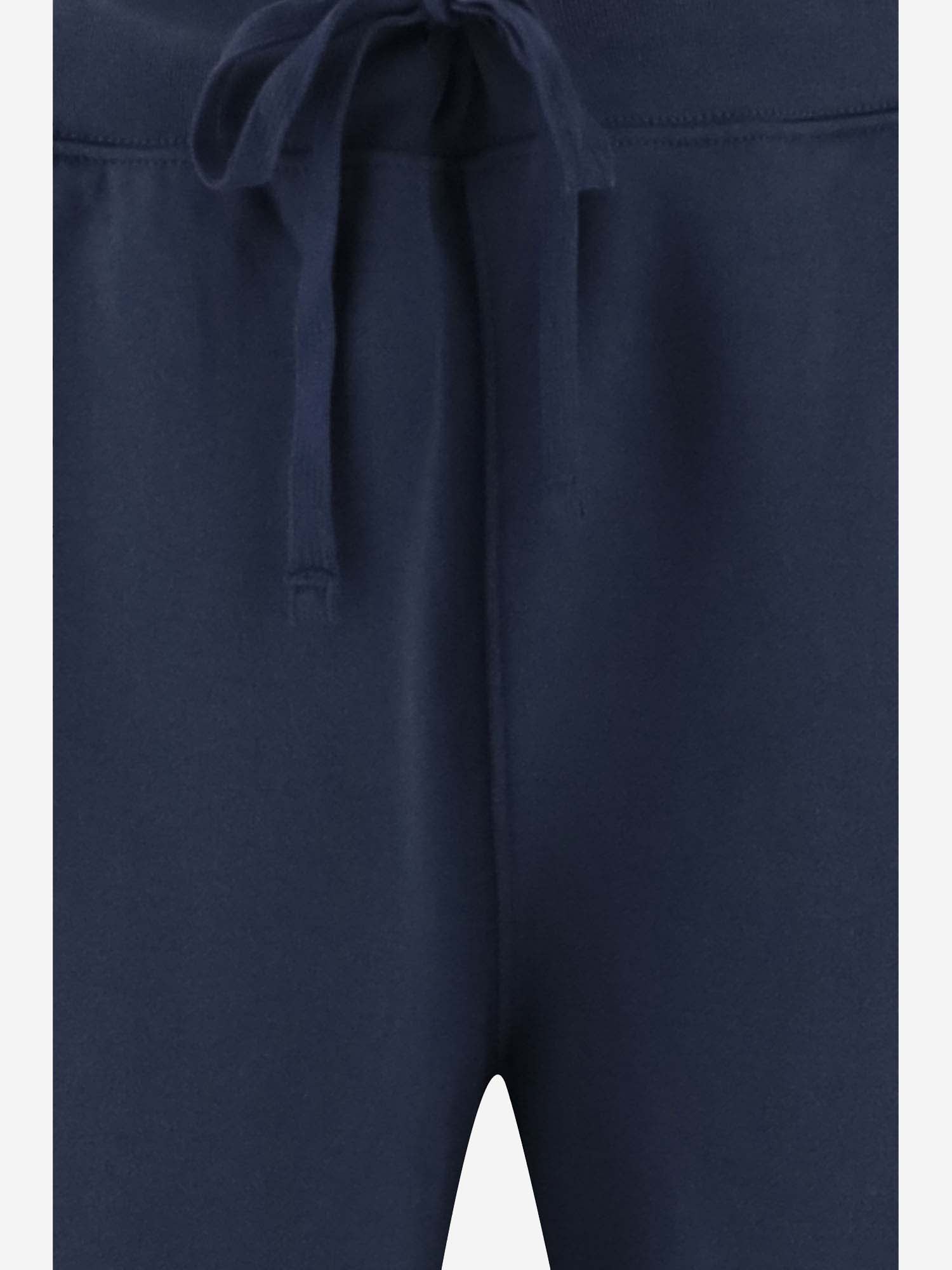 Shop Ralph Lauren Cotton Logo Pants In Cruise Navy