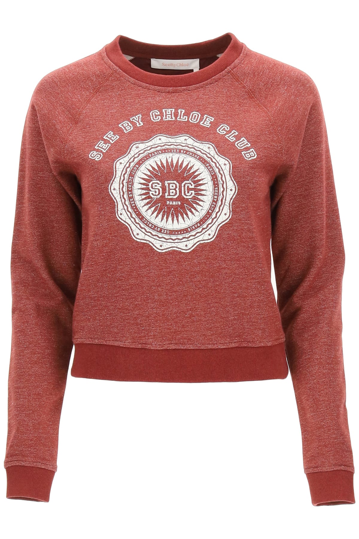 See by Chloé Club Logo Print Sweatshirt