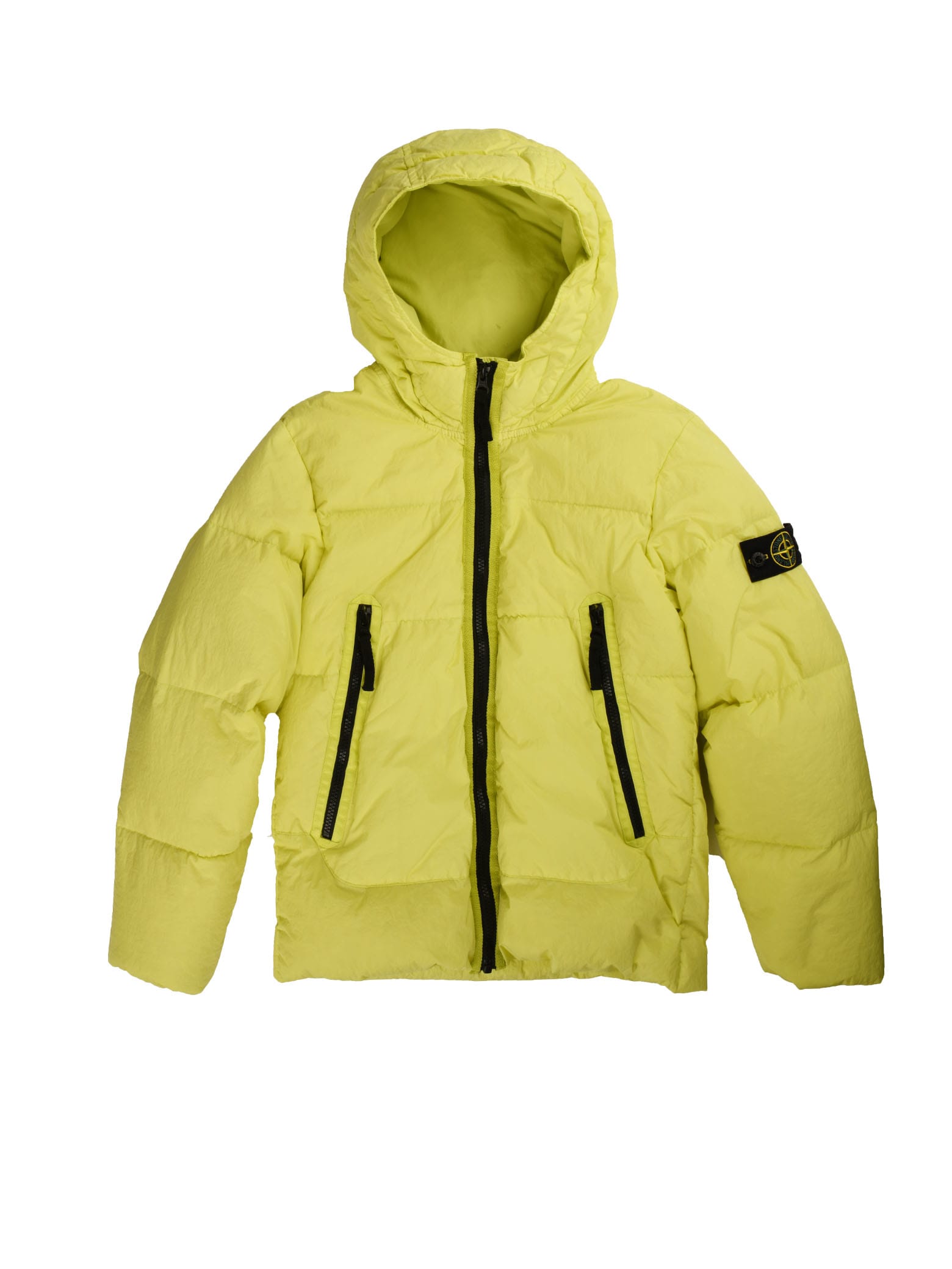 Stone Island Junior Yellow Jacket With Hood