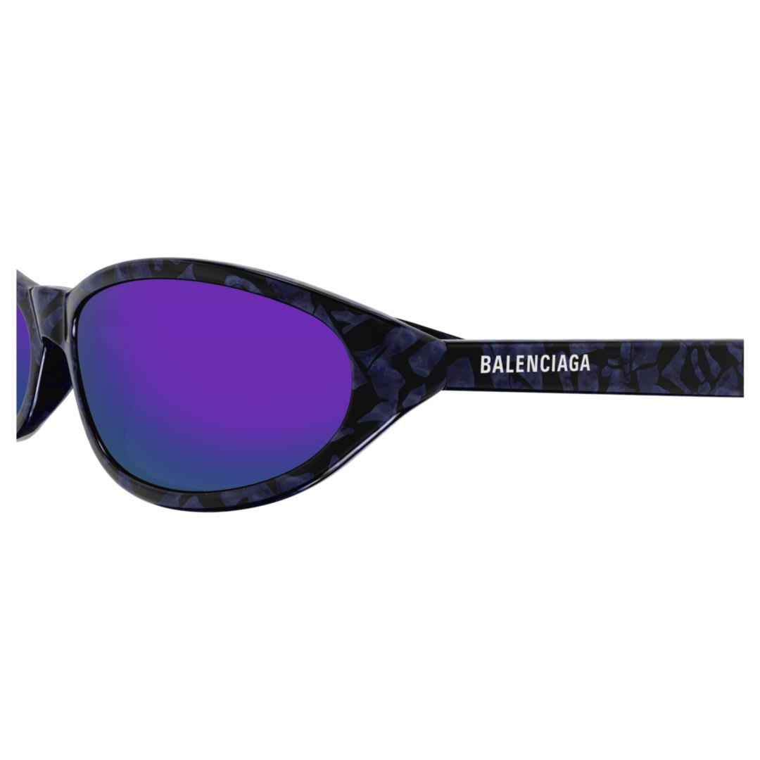 Balenciaga Bb0007s-011 Violet-violet-violet In Violet-violet-violet