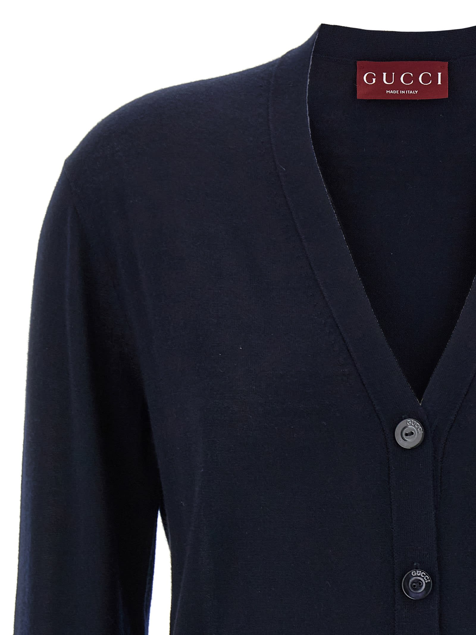 Gucci Women Long Sleeve V-neck Cardigan