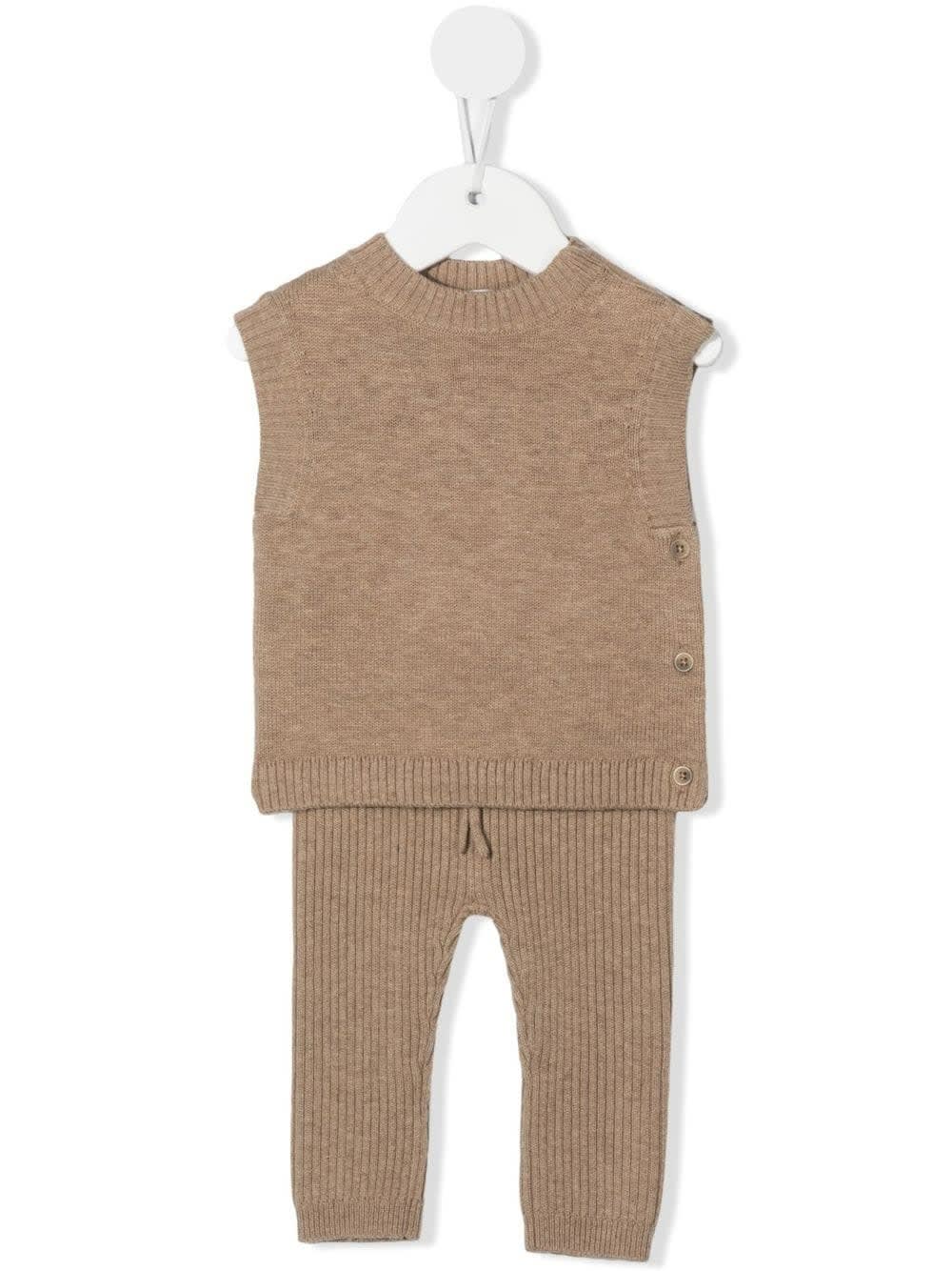 voorkomen Gearceerd Veroveraar Bonpoint Babies' Beige Knitted Wool Trousers Set | ModeSens