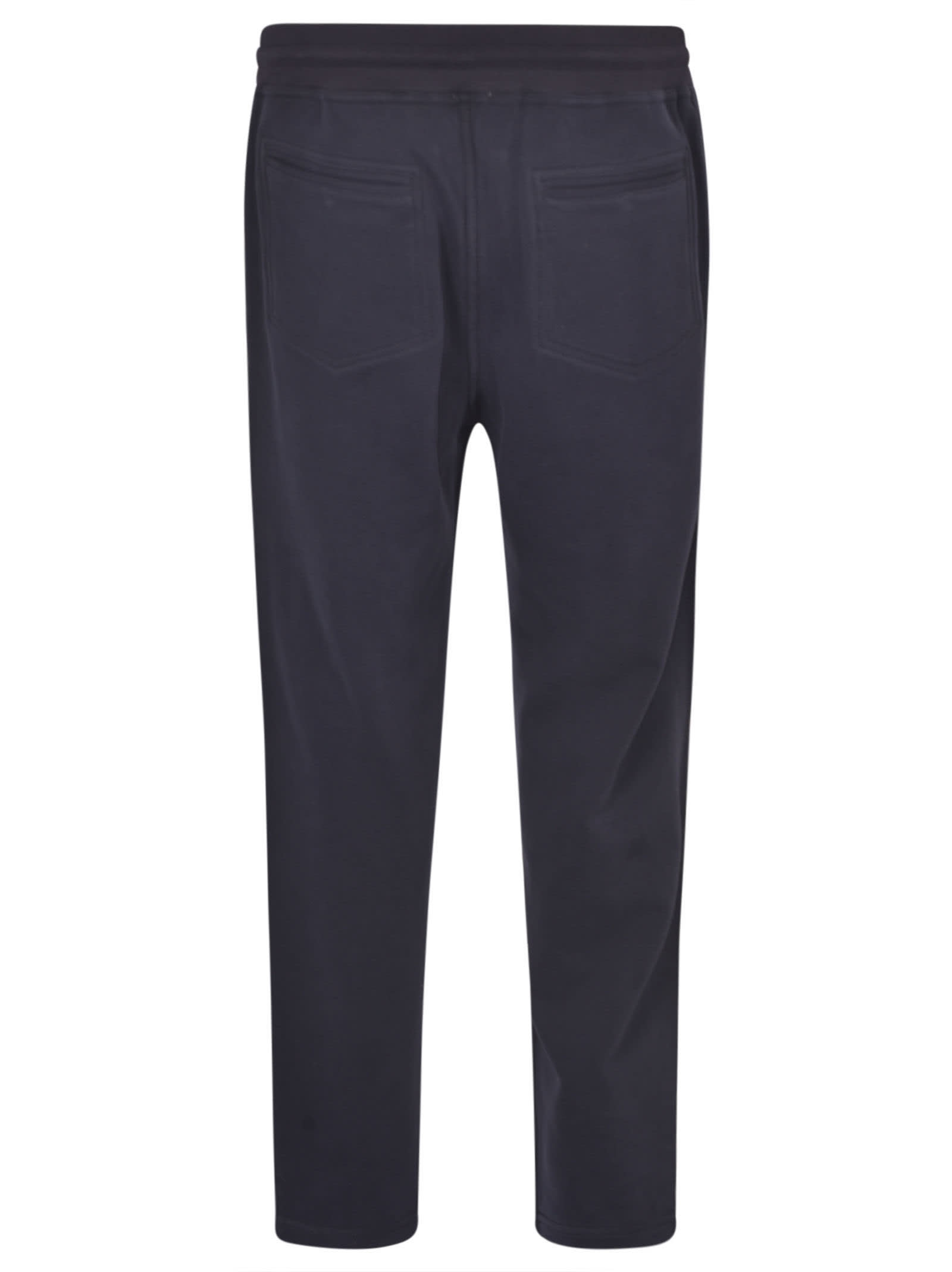 Shop Brunello Cucinelli Classic Lace-up Track Pants In Blue