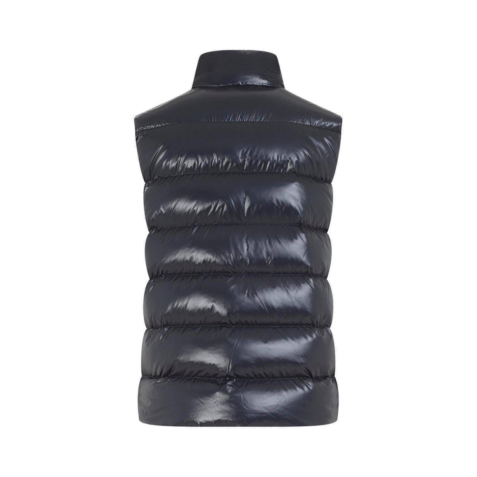 Shop Moncler Logo Patch Padded Vest