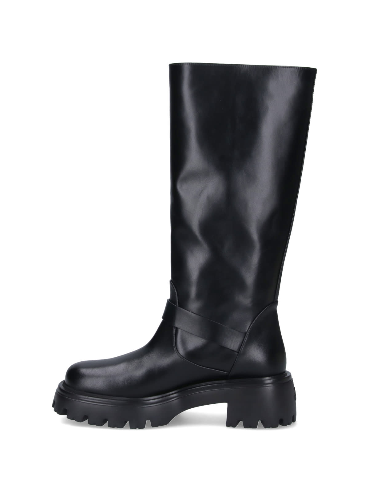 Shop Stuart Weitzman Emerson Biker Boots In Black