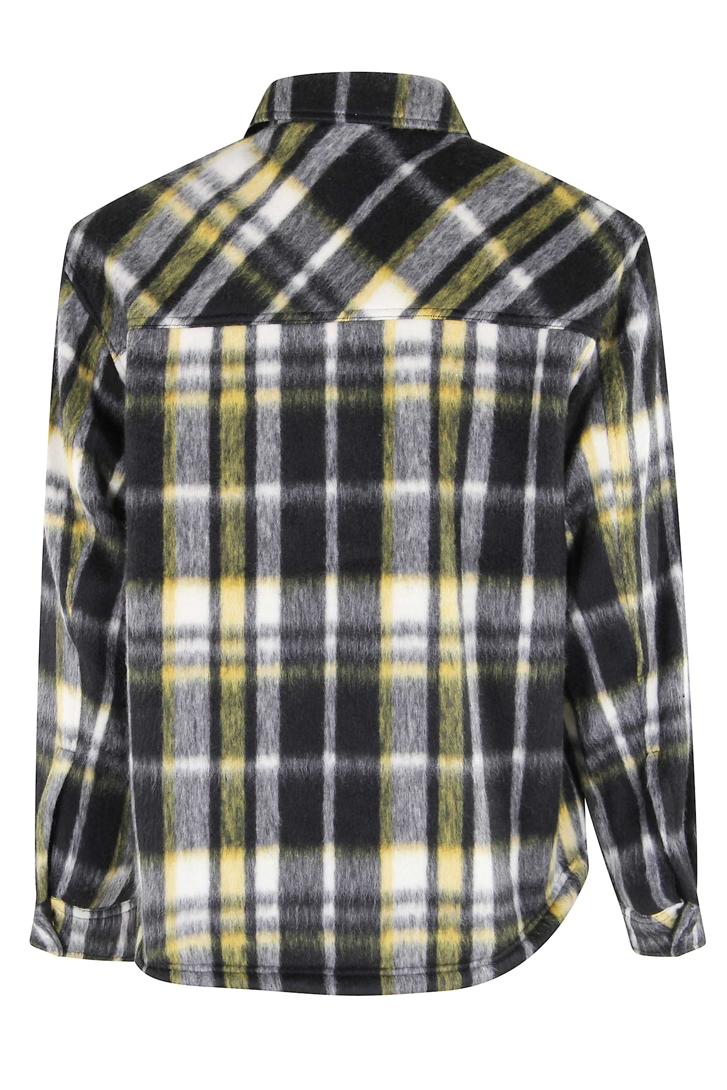 Represent Textured Overshirt Jacket With Bold Plaid Pattern In Multi