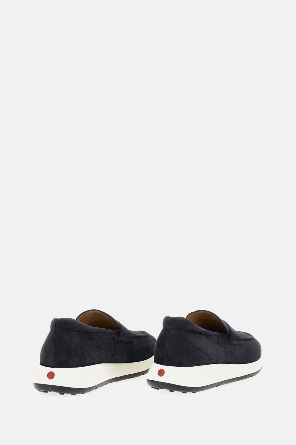 Tod's Round Toe Low-top Loafers In Blue