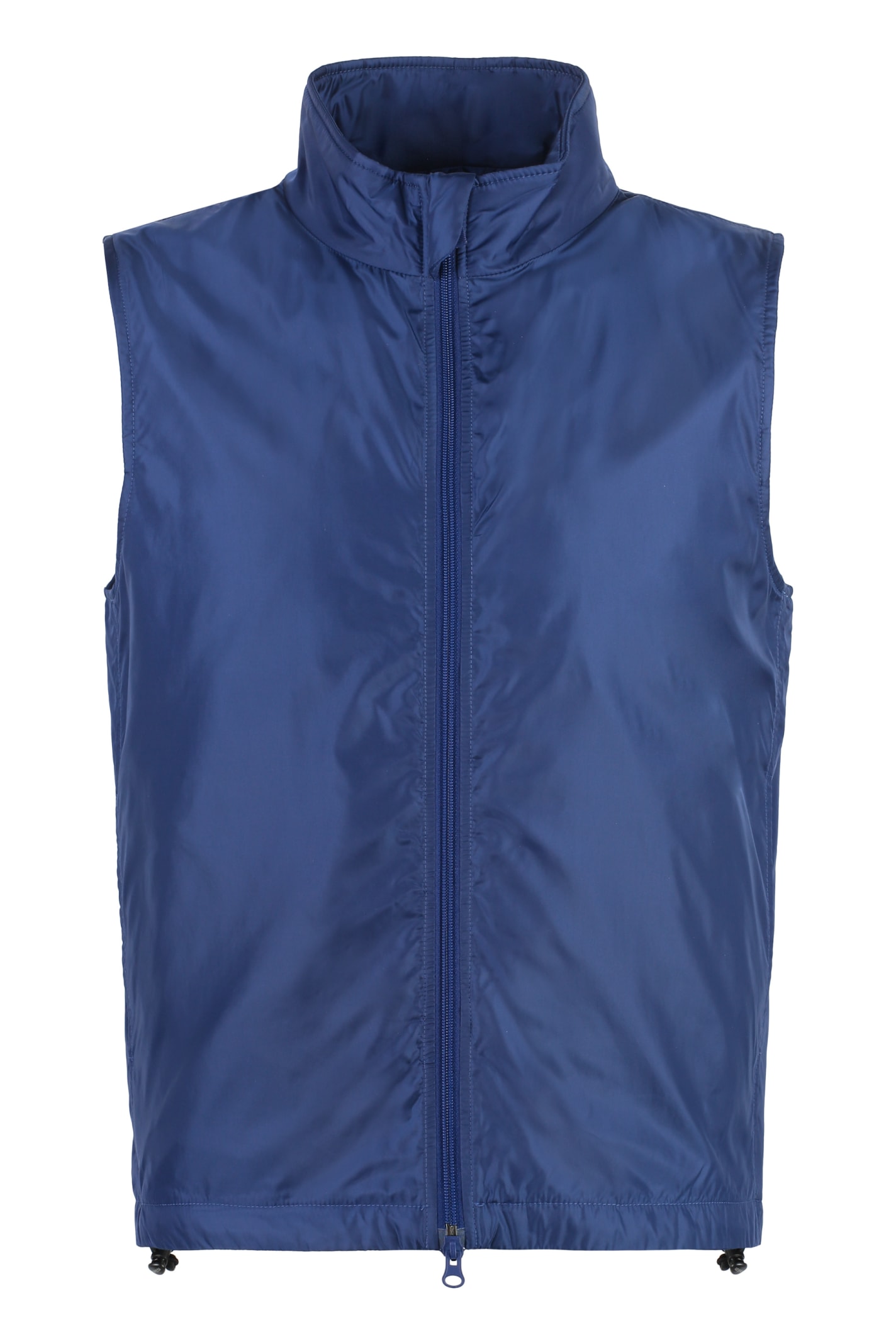 Shop Aspesi Vernes Nylon Vest In Blue