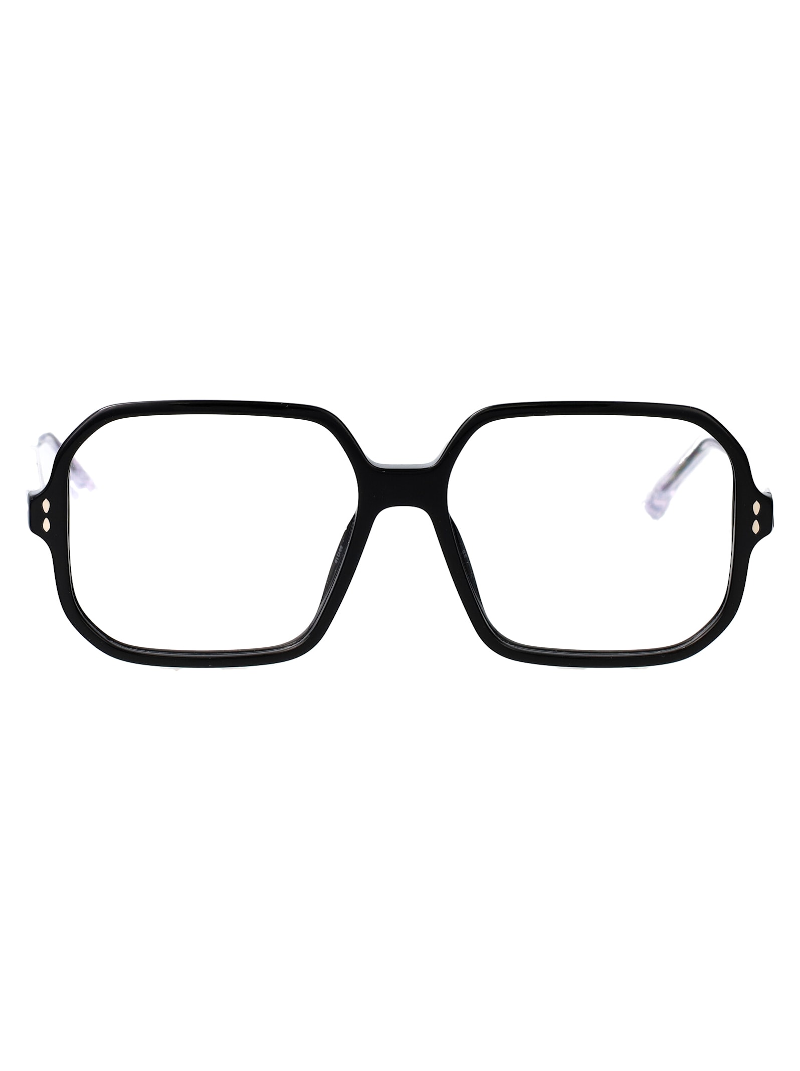 Isabel Marant Black Metal Glasses In Black