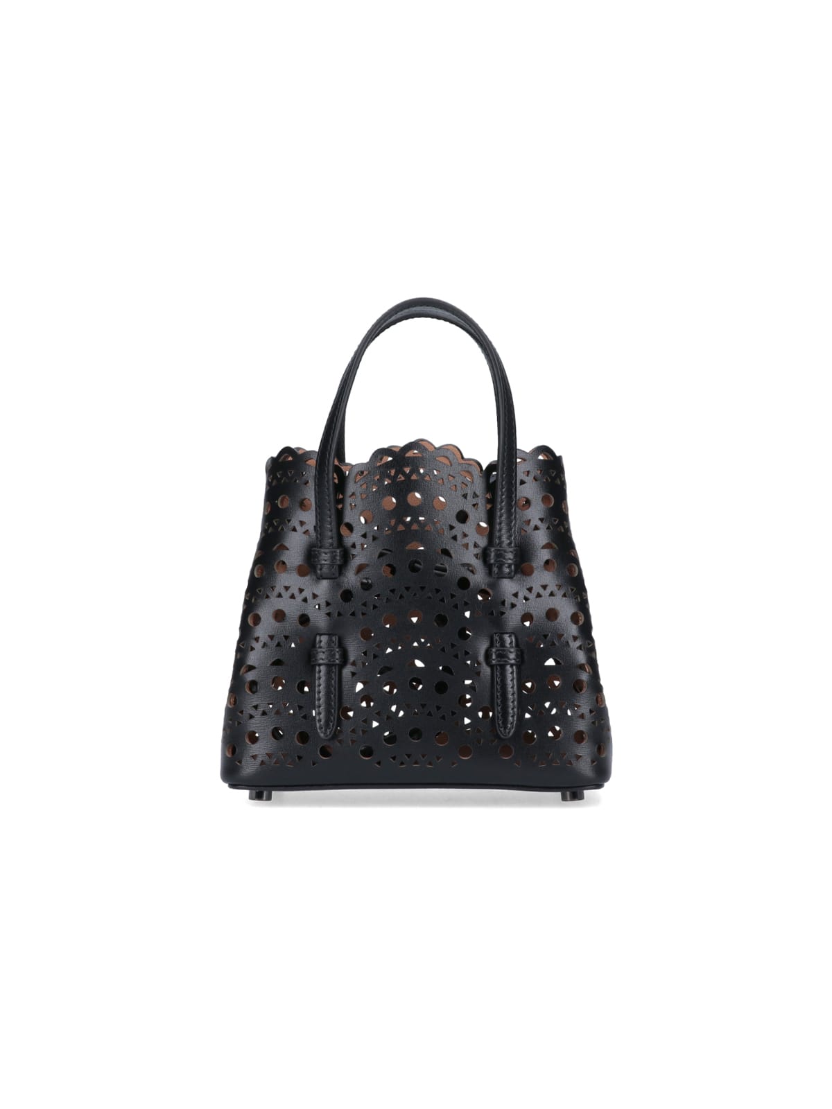 Alaia Black Mina 16 Micro Bag