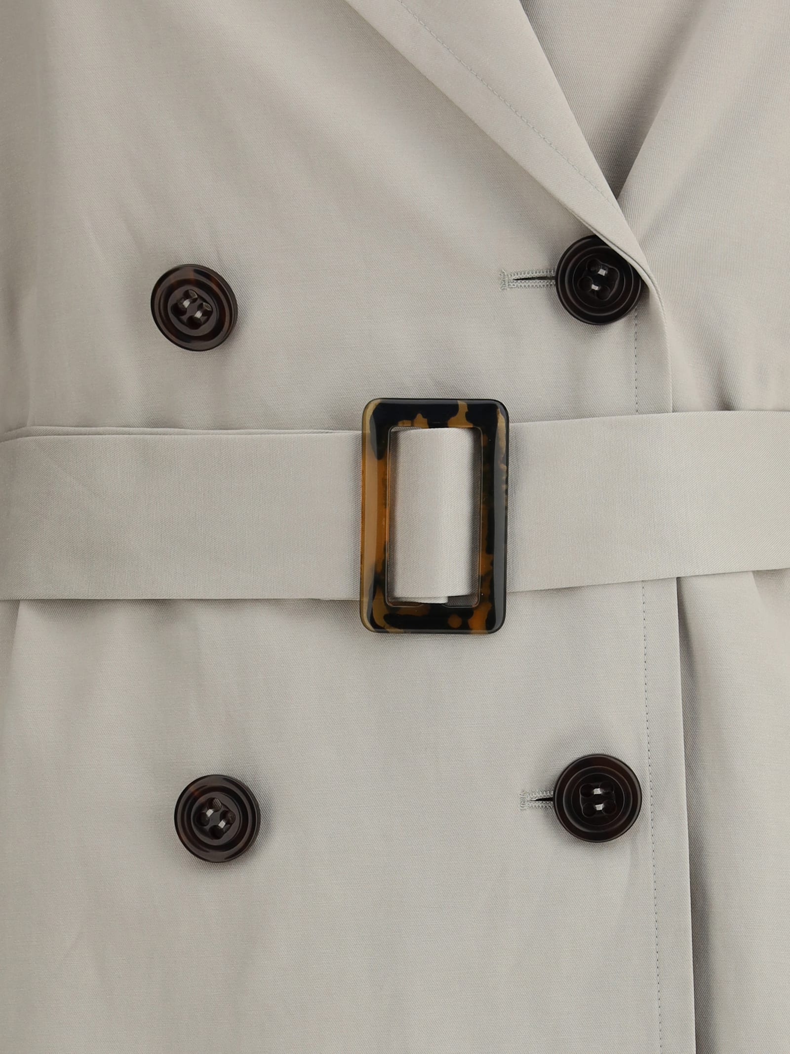 Paltò Marcella Trench Coat In Gray