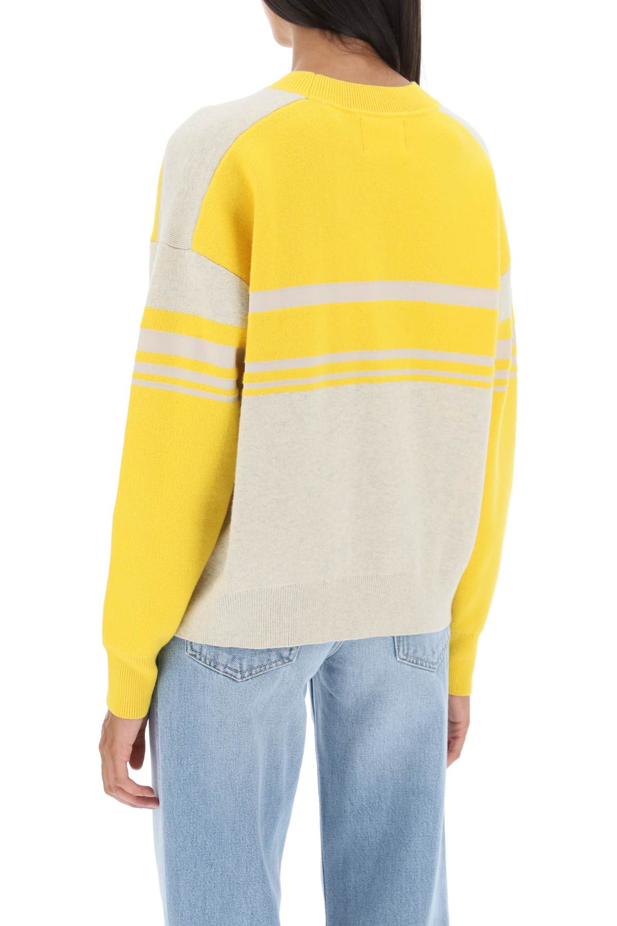Shop Marant Etoile Callie Jacquard Logo Sweater