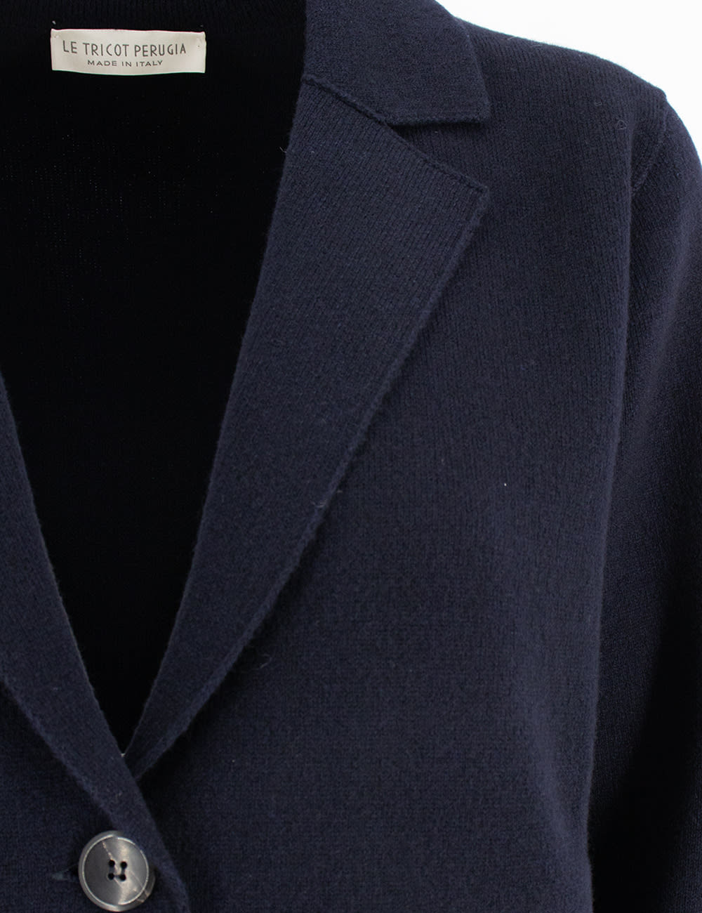 Shop Le Tricot Perugia Jacket In Dark Blue