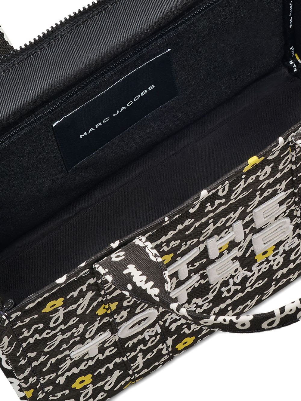 Marc Jacobs The Joy Canvas Medium Tote Bag In Black