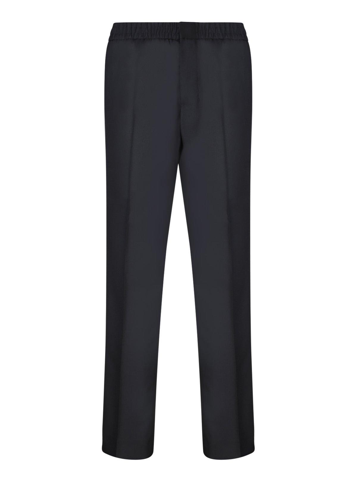 Shop Ami Alexandre Mattiussi Paris Tailored Straight-leg Pants In Black