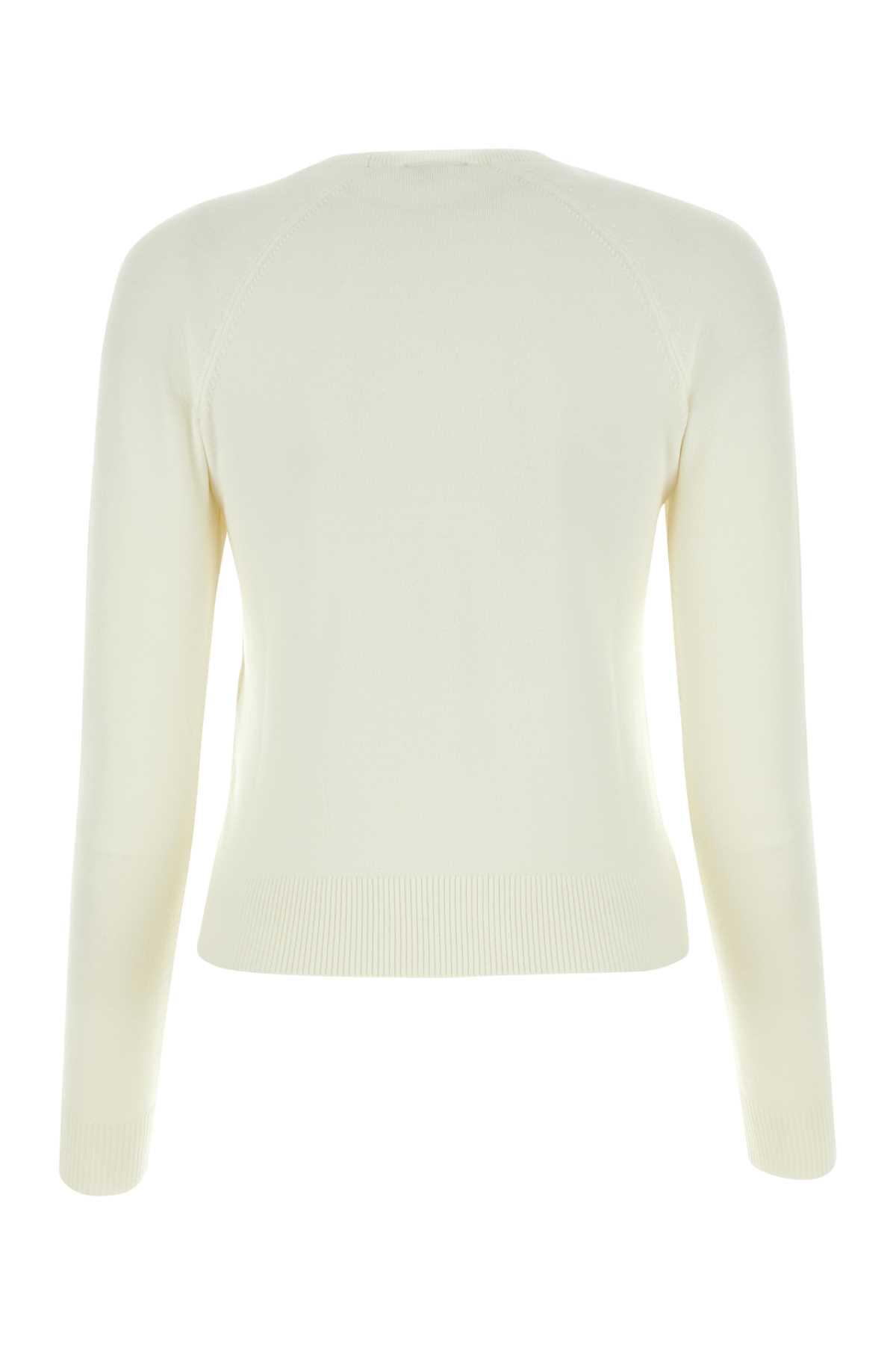 Patou White Wool Blend Sweater