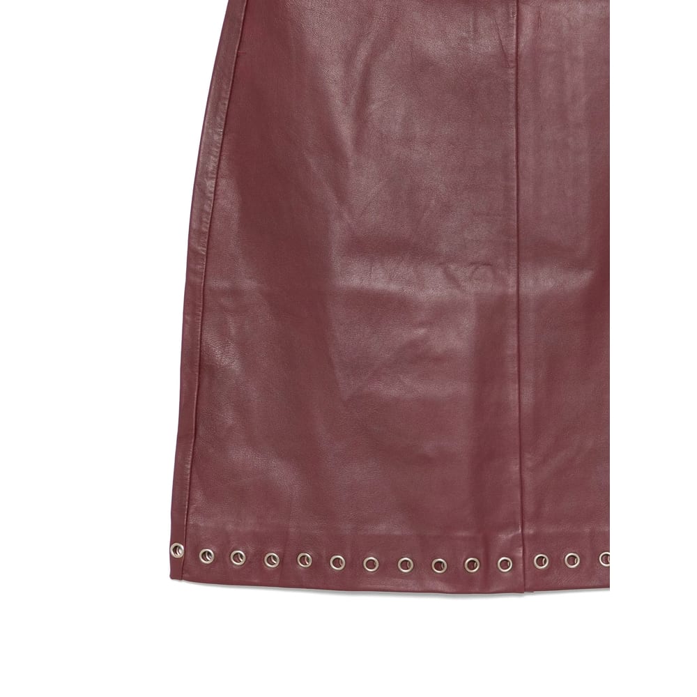 Gimaguas Eyelet-embellished Skirt In Brown