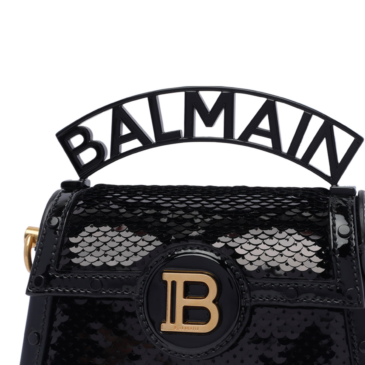 Shop Balmain B-buzz Dynasty Handbag In Black