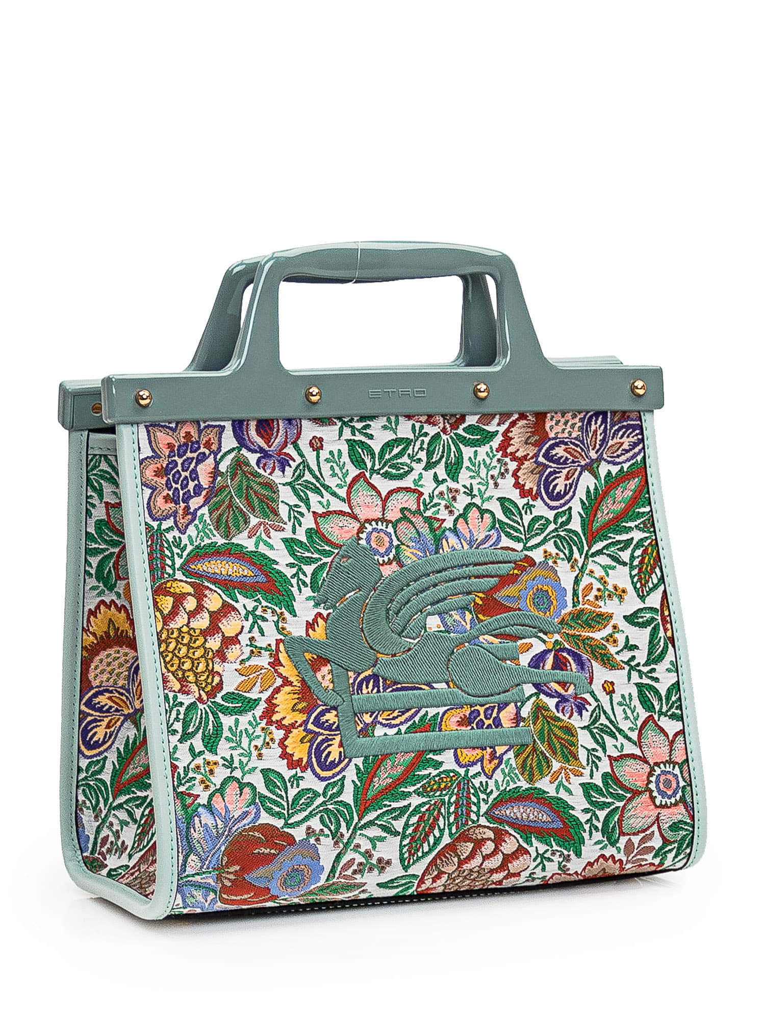 Shop Etro Love Trotter Medium Bag In Multi Fdo Bianco