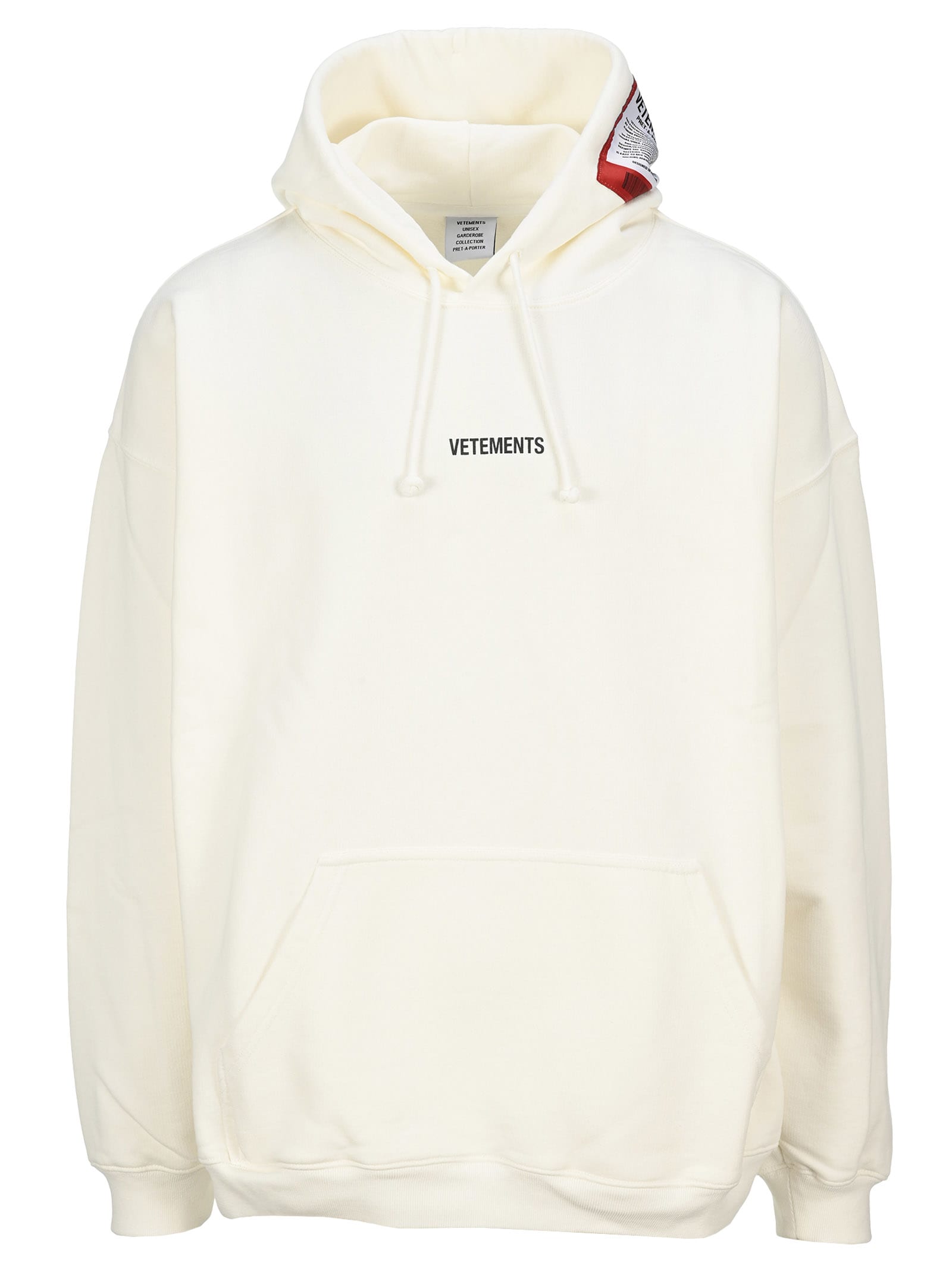 vetements hoodie white