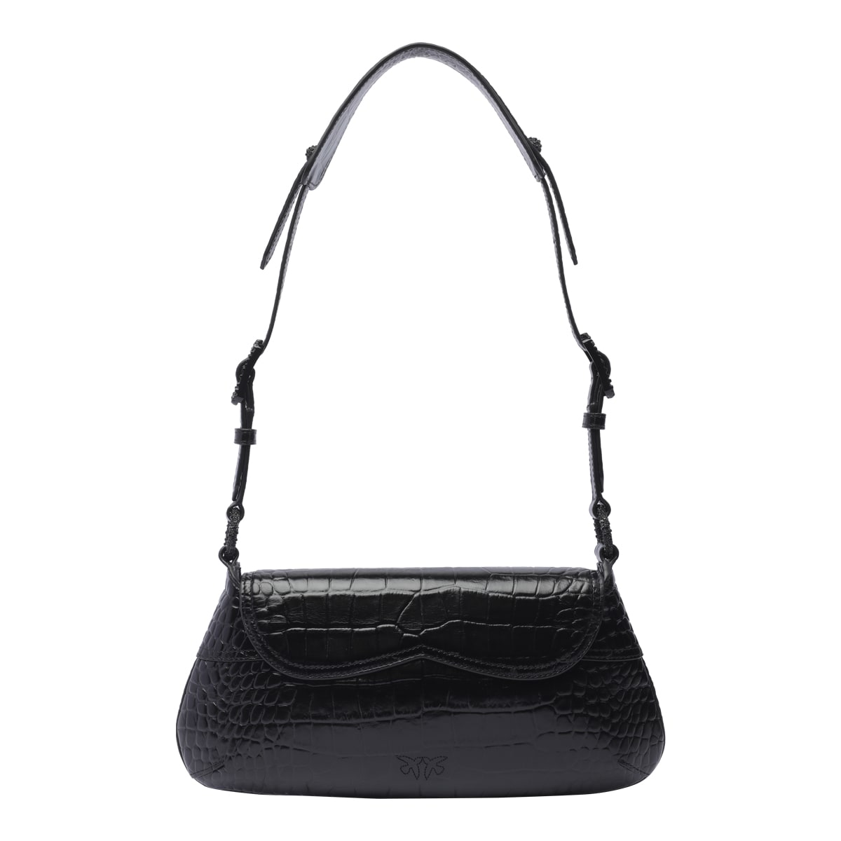 Shop Pinko Classic 520 Shoulder Bag In Black