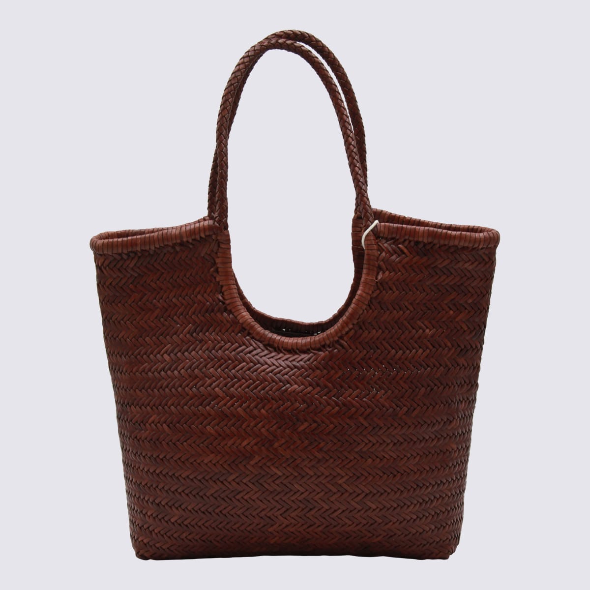 Dragon Diffusion Ns Diagonal 4mm Diagonal Arched Tote In Brown