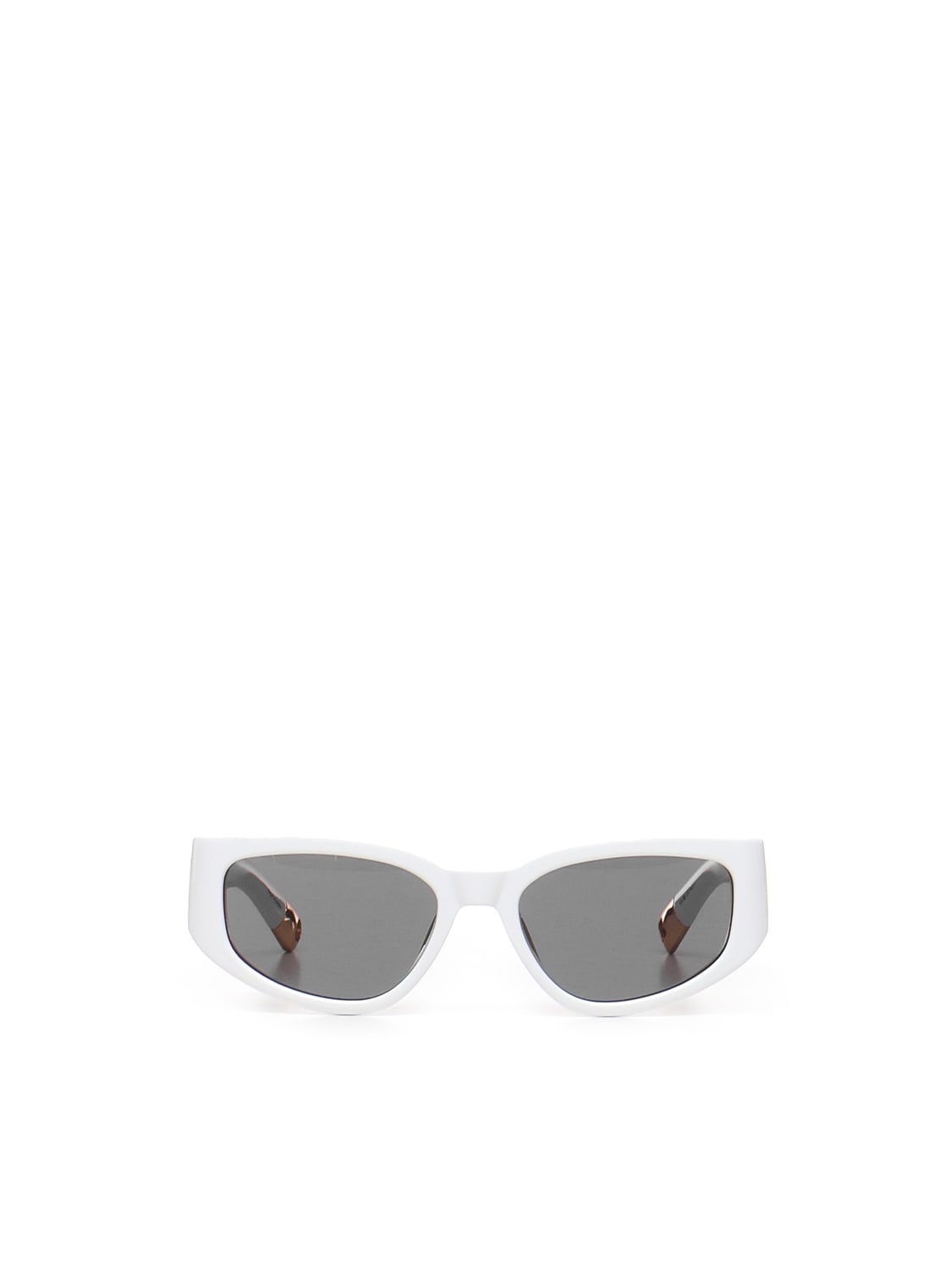 Shop Jacquemus Gala Acetate Sunglasses In White